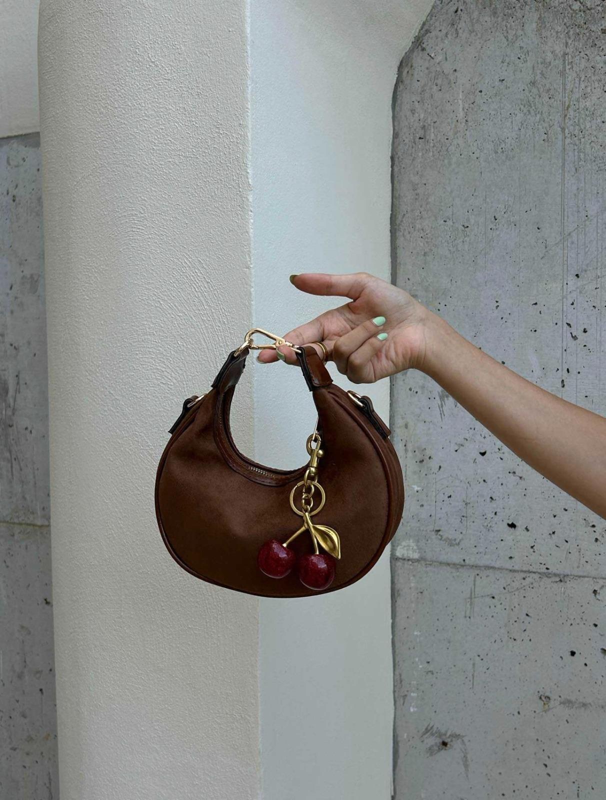 Morello Süet Çanta Taba - 