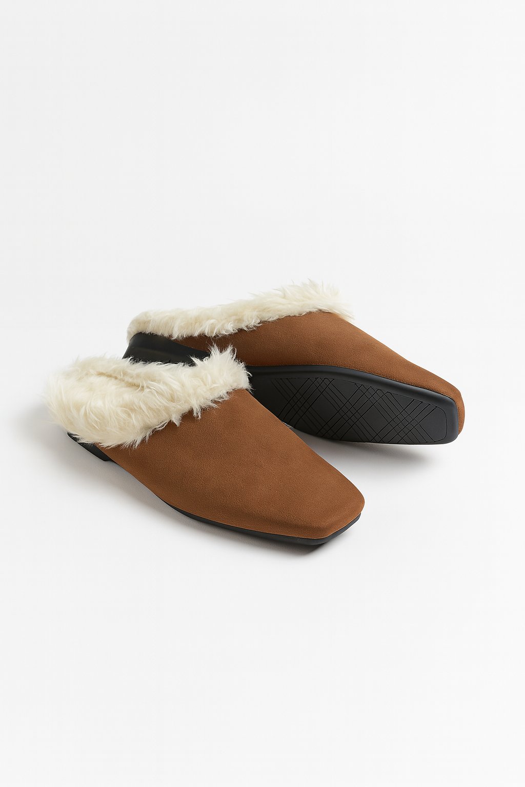 Mossie Süet Terlik Taba - Kışlık Terlik