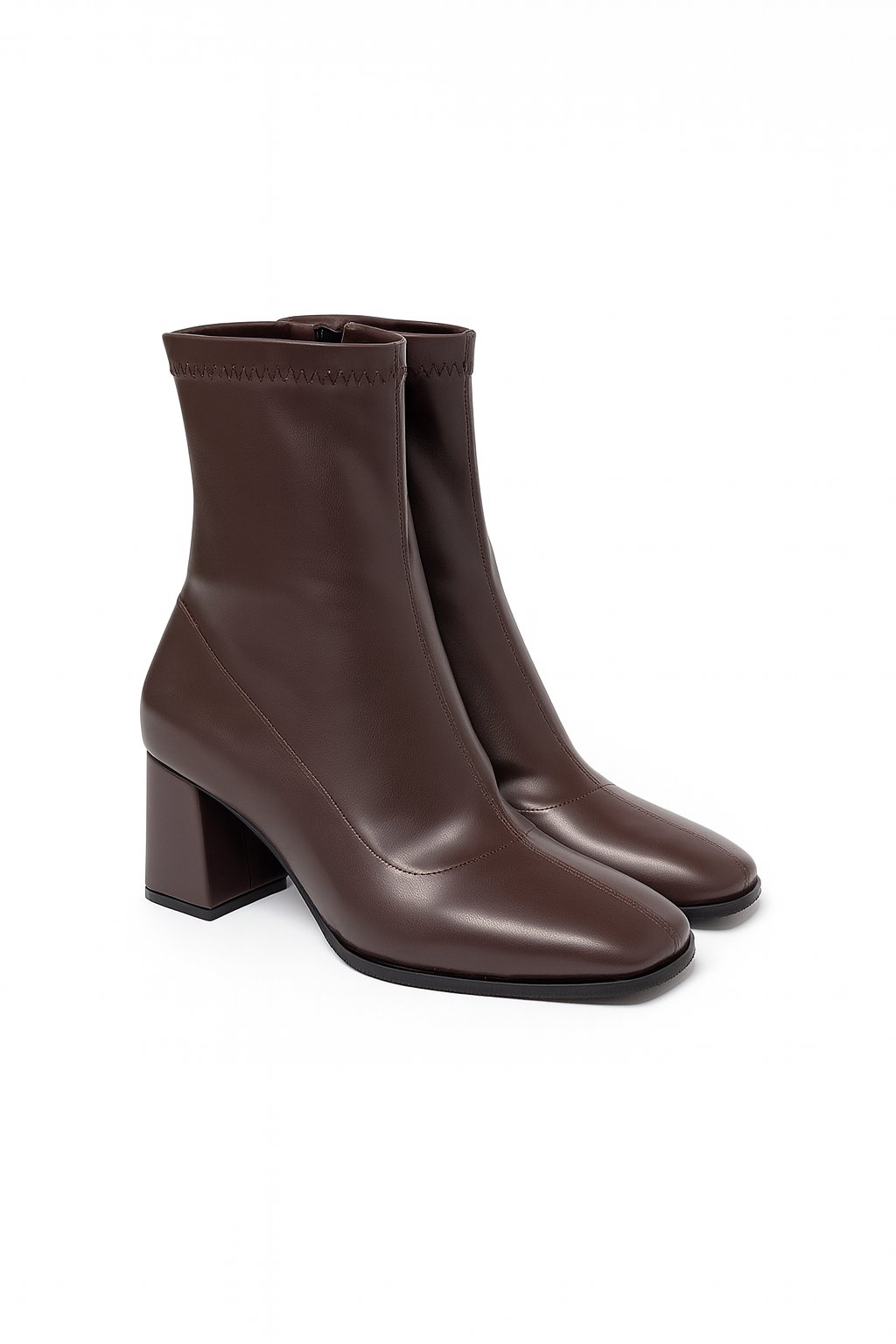 Mouni Deri Bot Kahverengi - Topuklu Bot