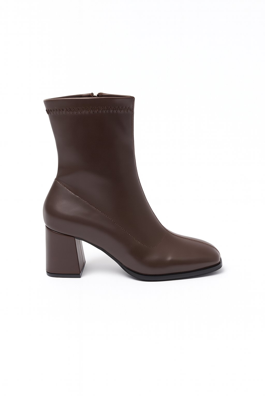 Mouni Deri Bot Kahverengi - Topuklu Bot