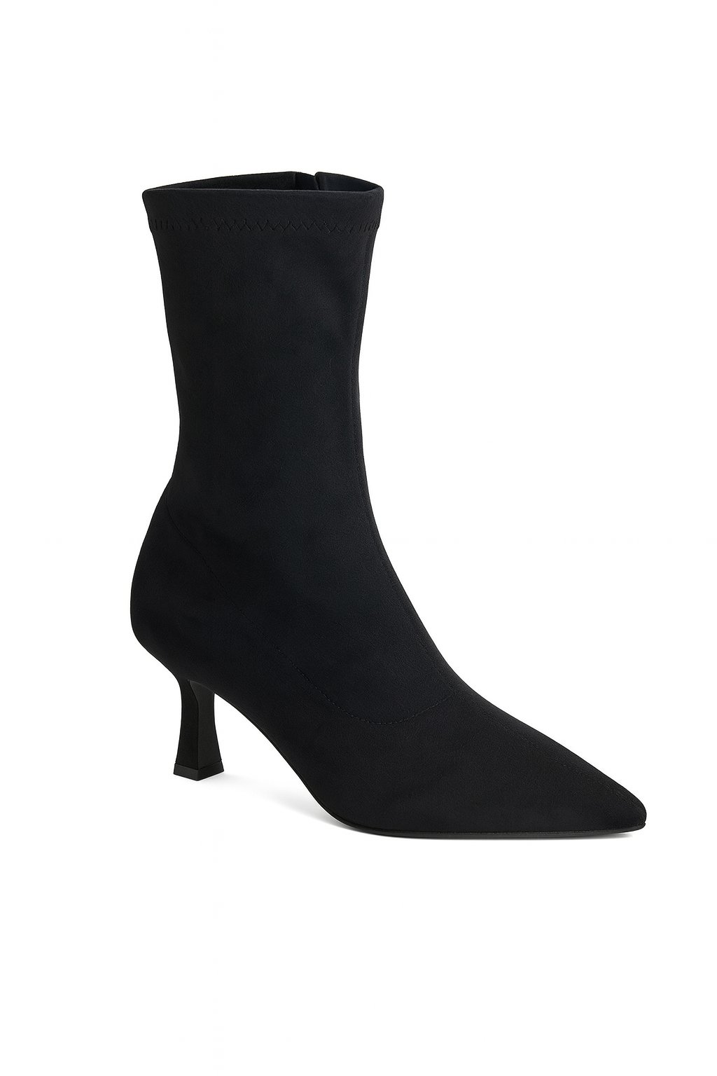 Mouni Süet İnce Topuk Bot Siyah - 