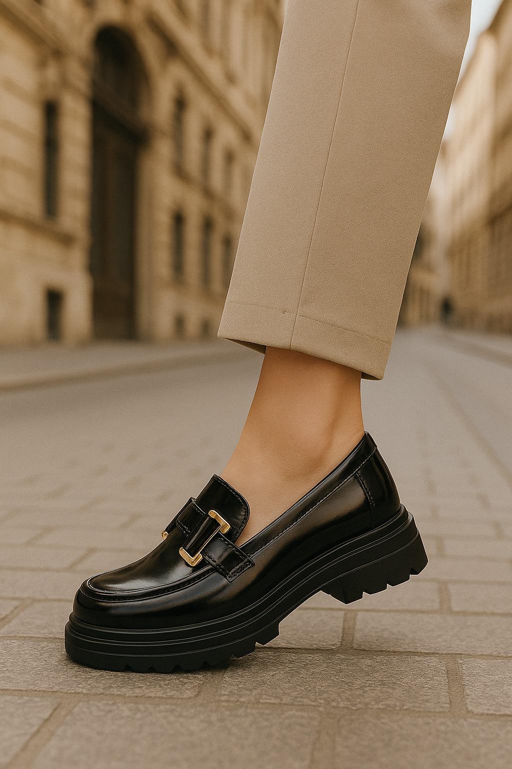 Mulena Loafer Siyah - WOMAN SHOES