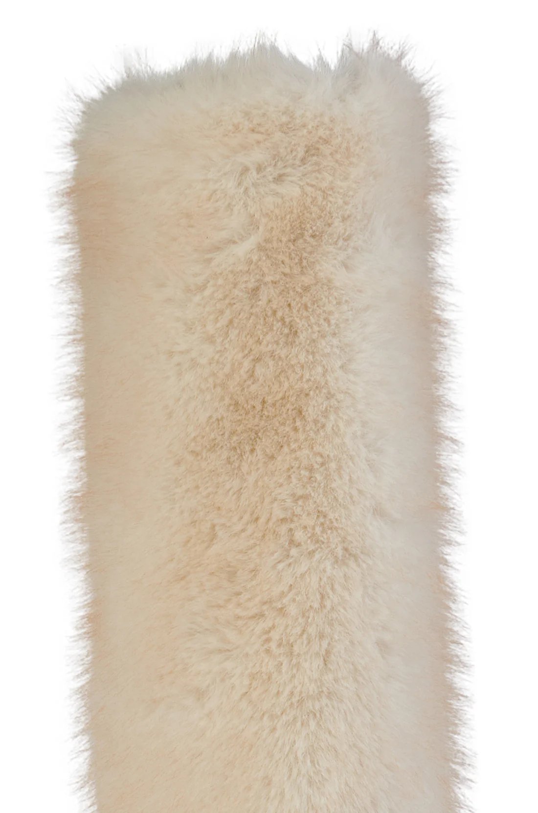 Nery Tüylü Çizme Beyaz - LONG BOOTS