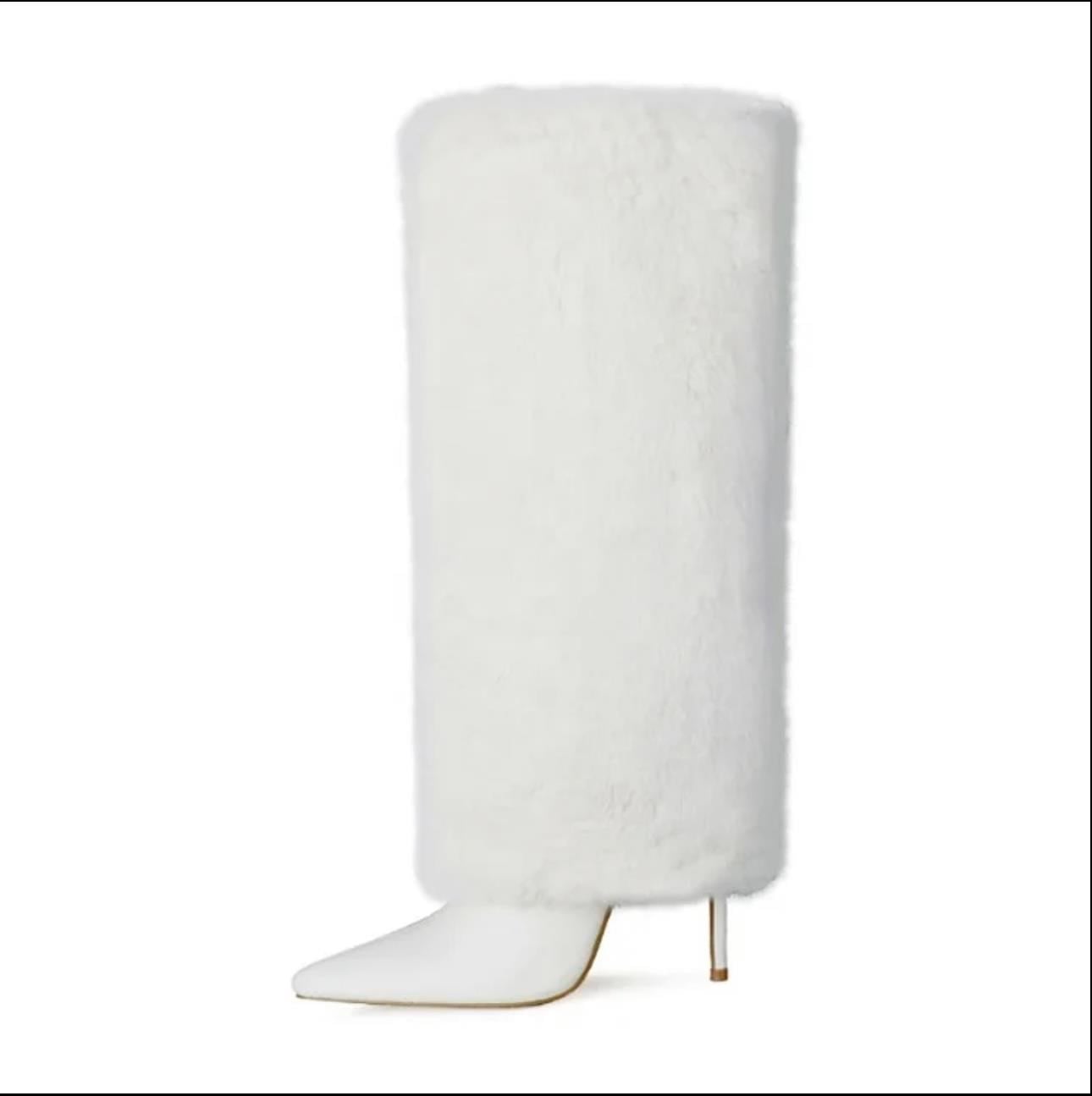 Nicola Long Boot White - Özel Tasarım Çizme