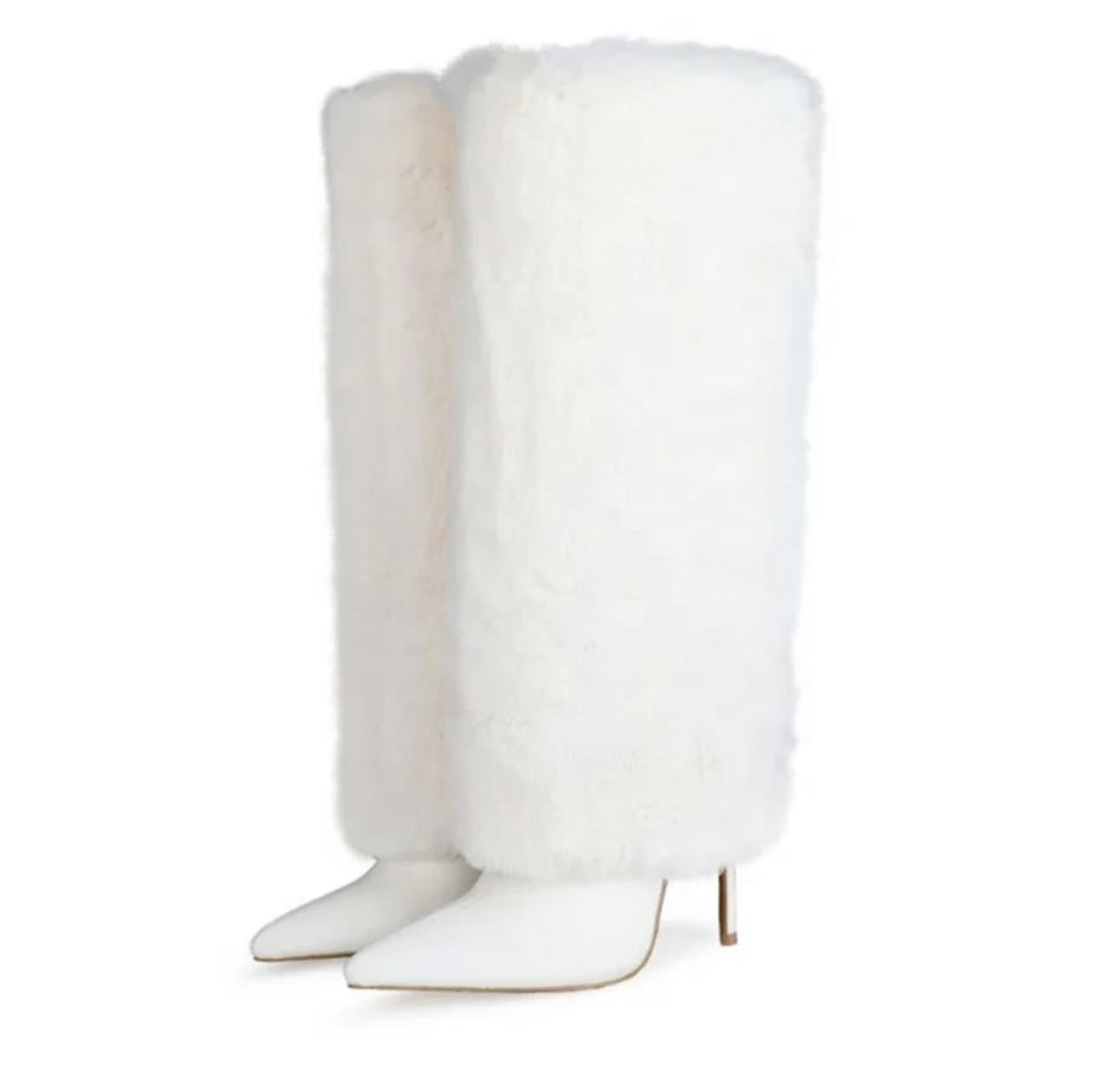 Nicola Long Boot White - Özel Tasarım Çizme