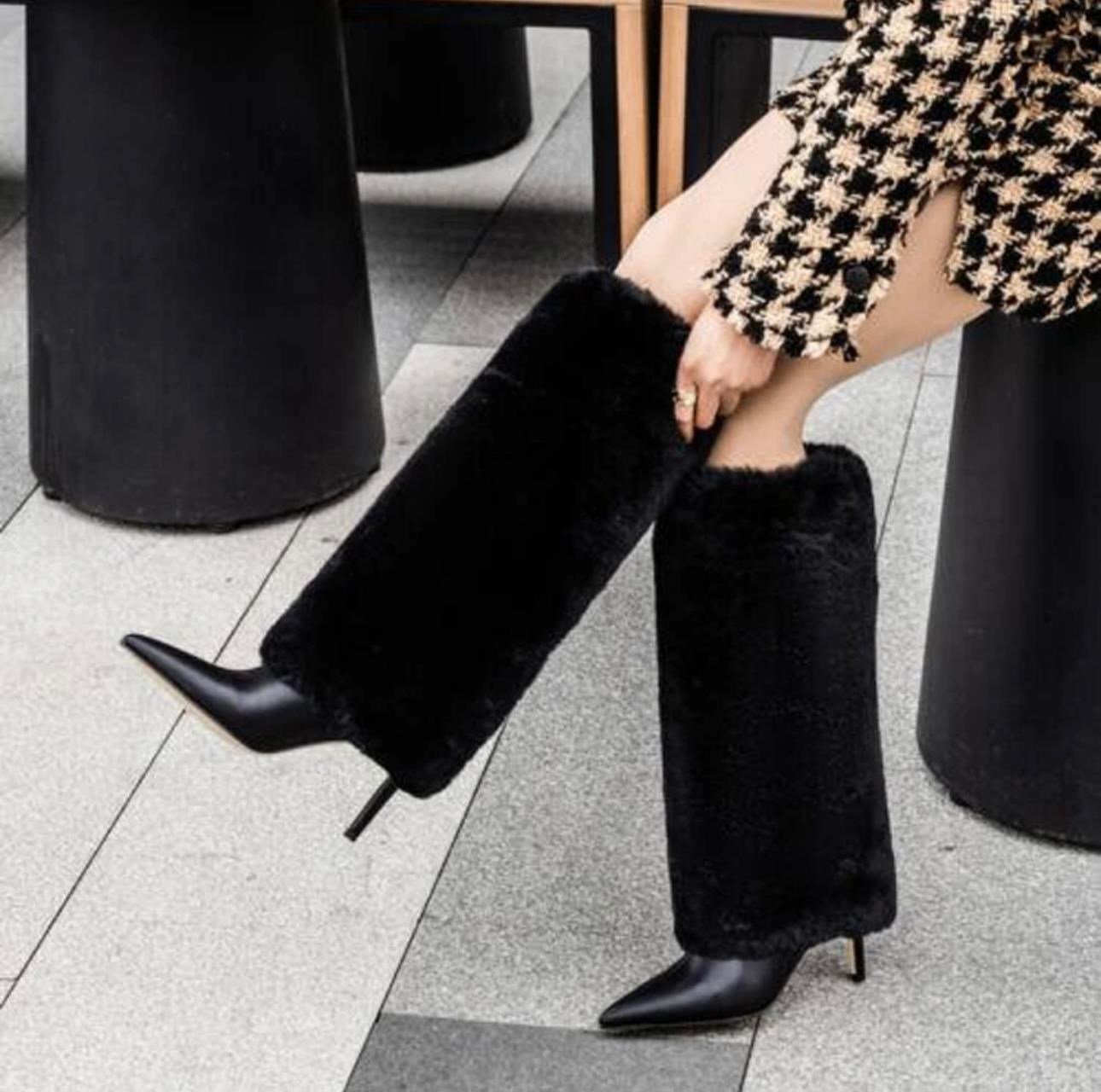 Nicola Long Boot Black - Özel Tasarım Çizme