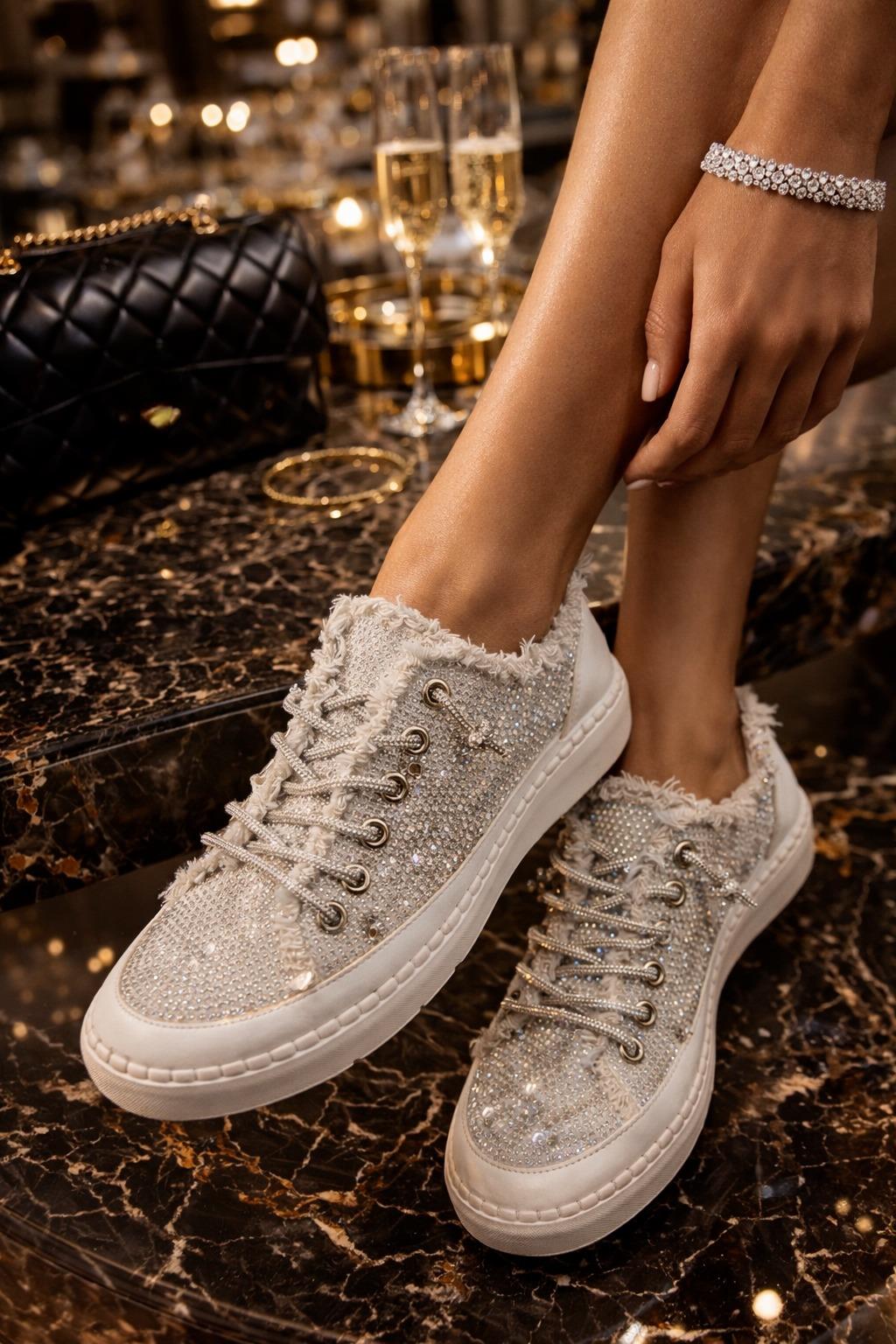 Night Spark Kot Spor Ayakkabı Bej - Spor Ayakkabı