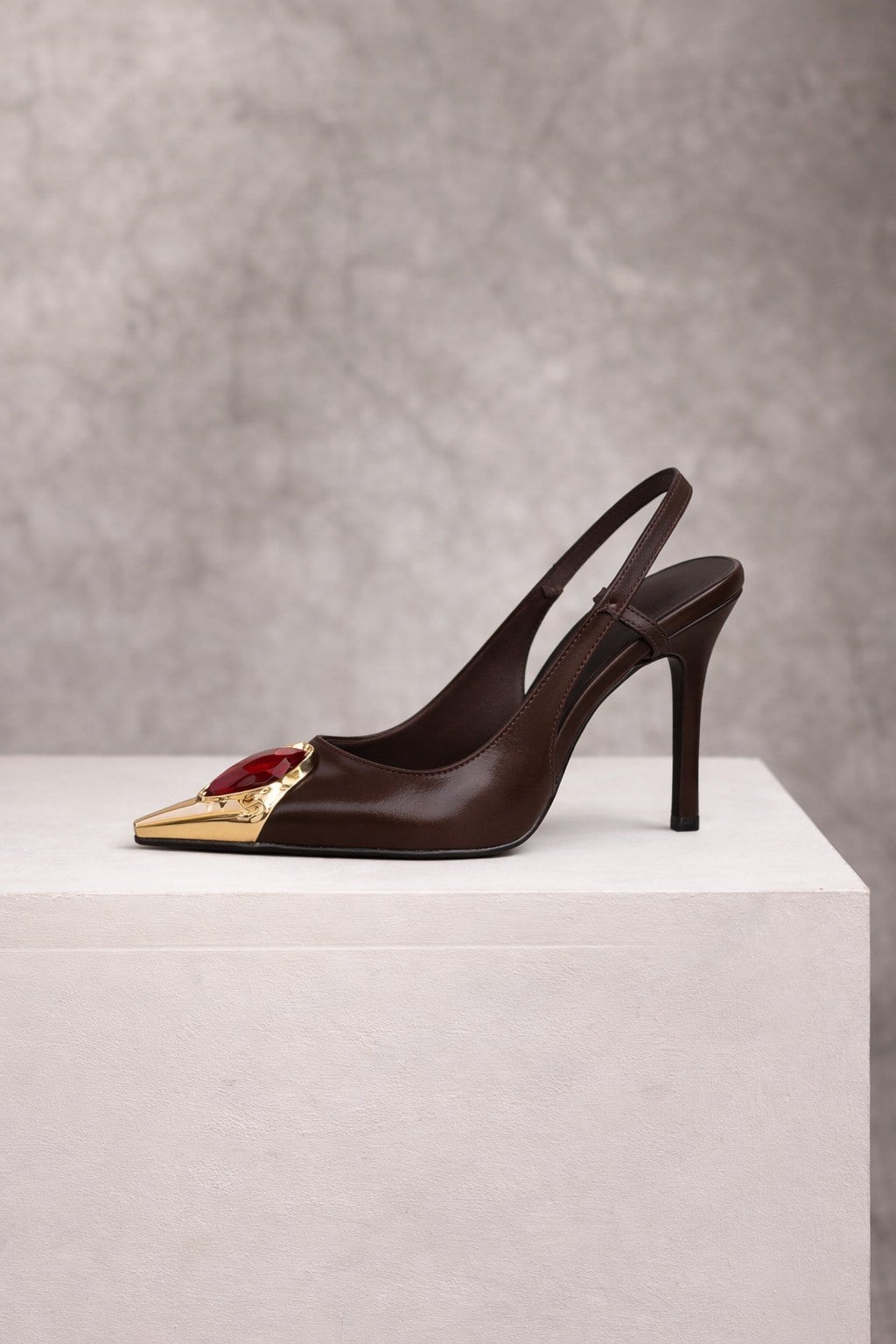 Noir Glam Stiletto Kahverengi - Stiletto