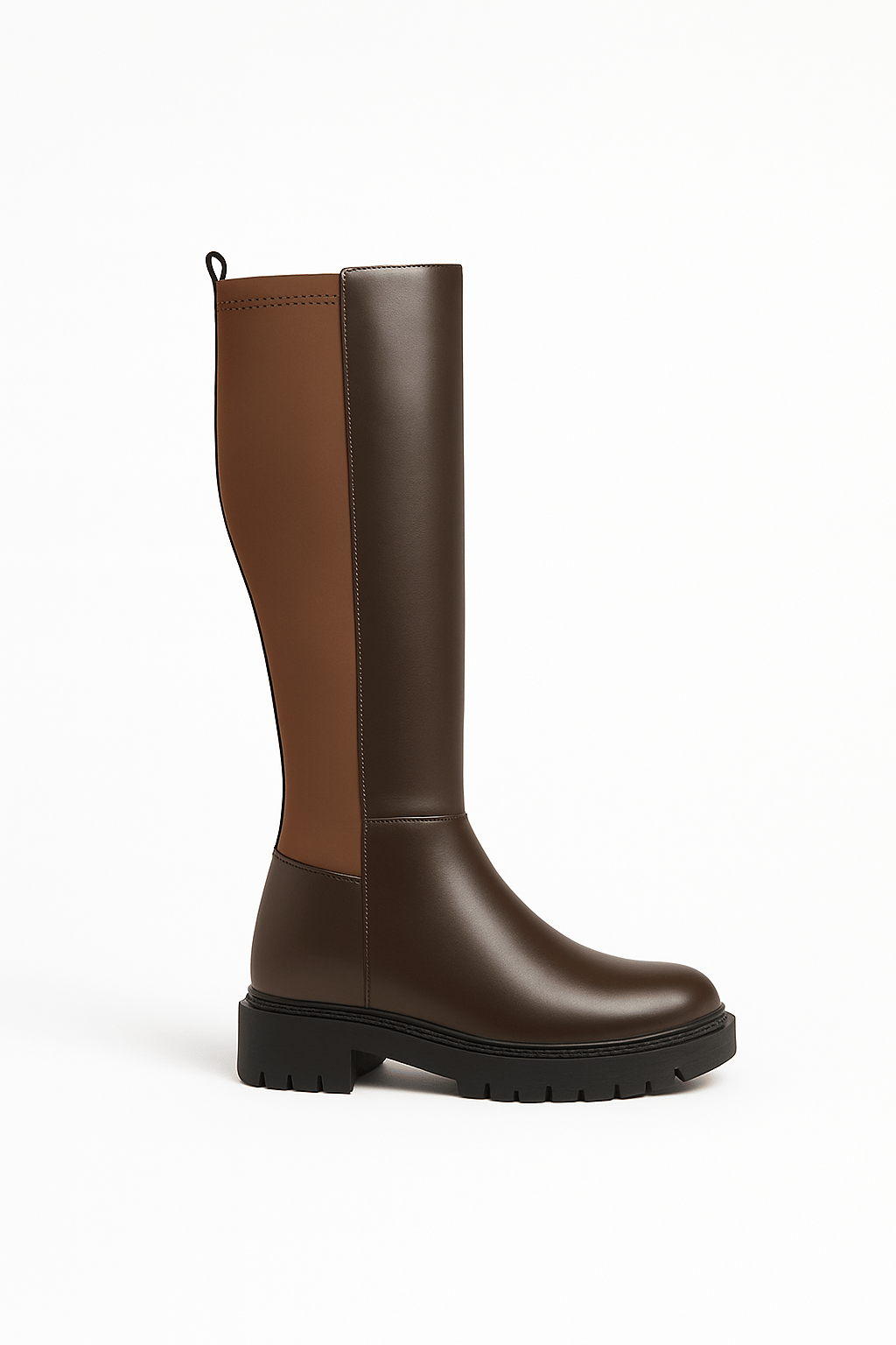 Offila Diz Altı Uzun Çizme Kahverengi - Düz Çizme