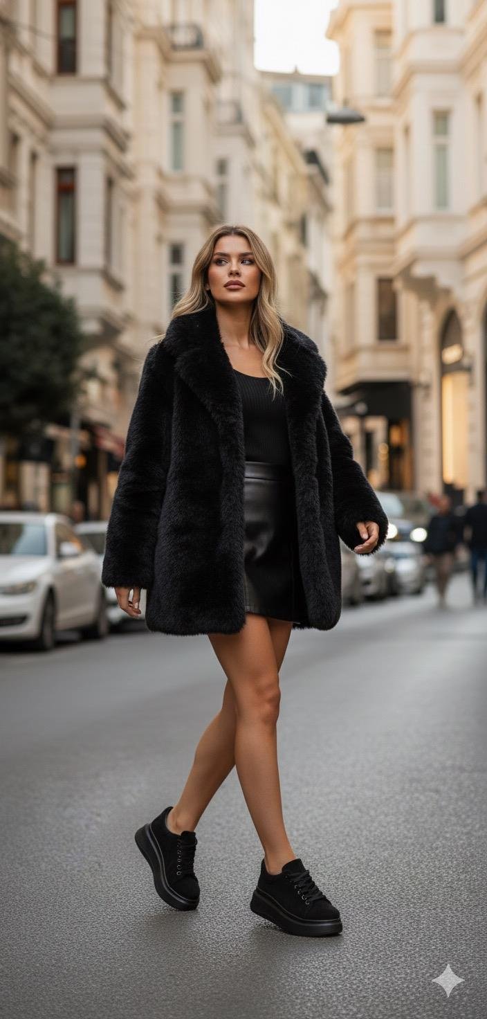 Oume Spor Ayakkabı Siyah - Spor Ayakkabı