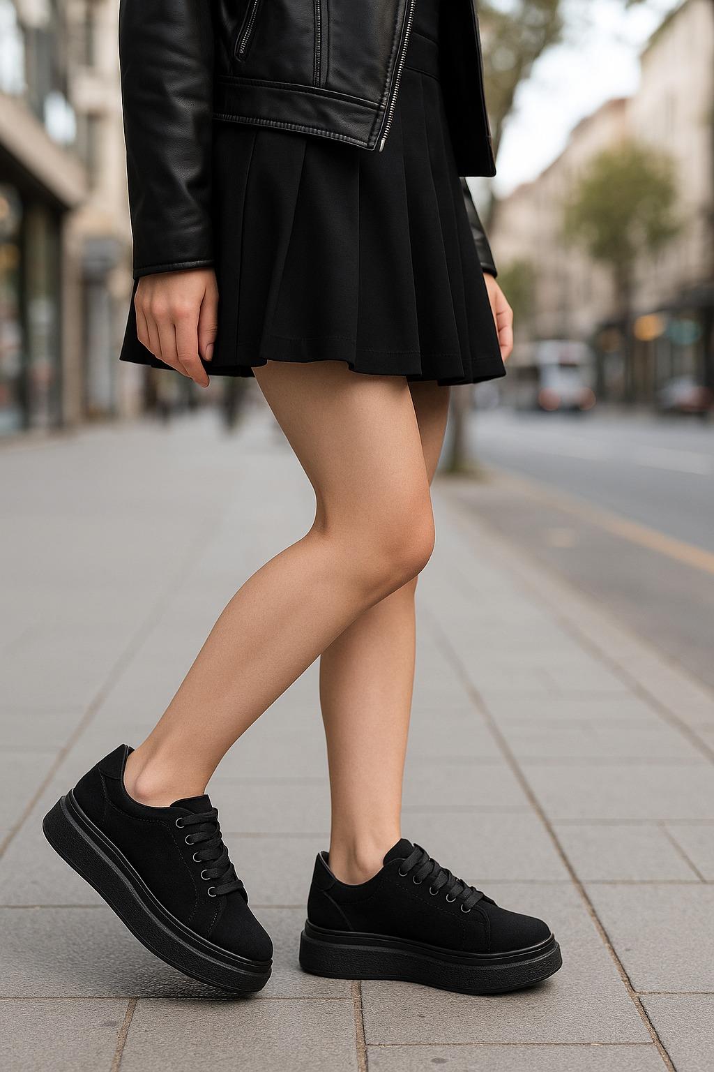 Oume Spor Ayakkabı Siyah - KADIN AYAKKABI