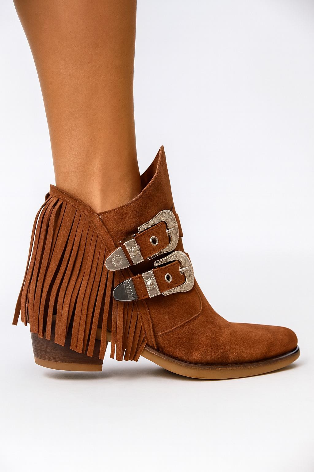 Palan Süet Bot Taba - Düz Bot