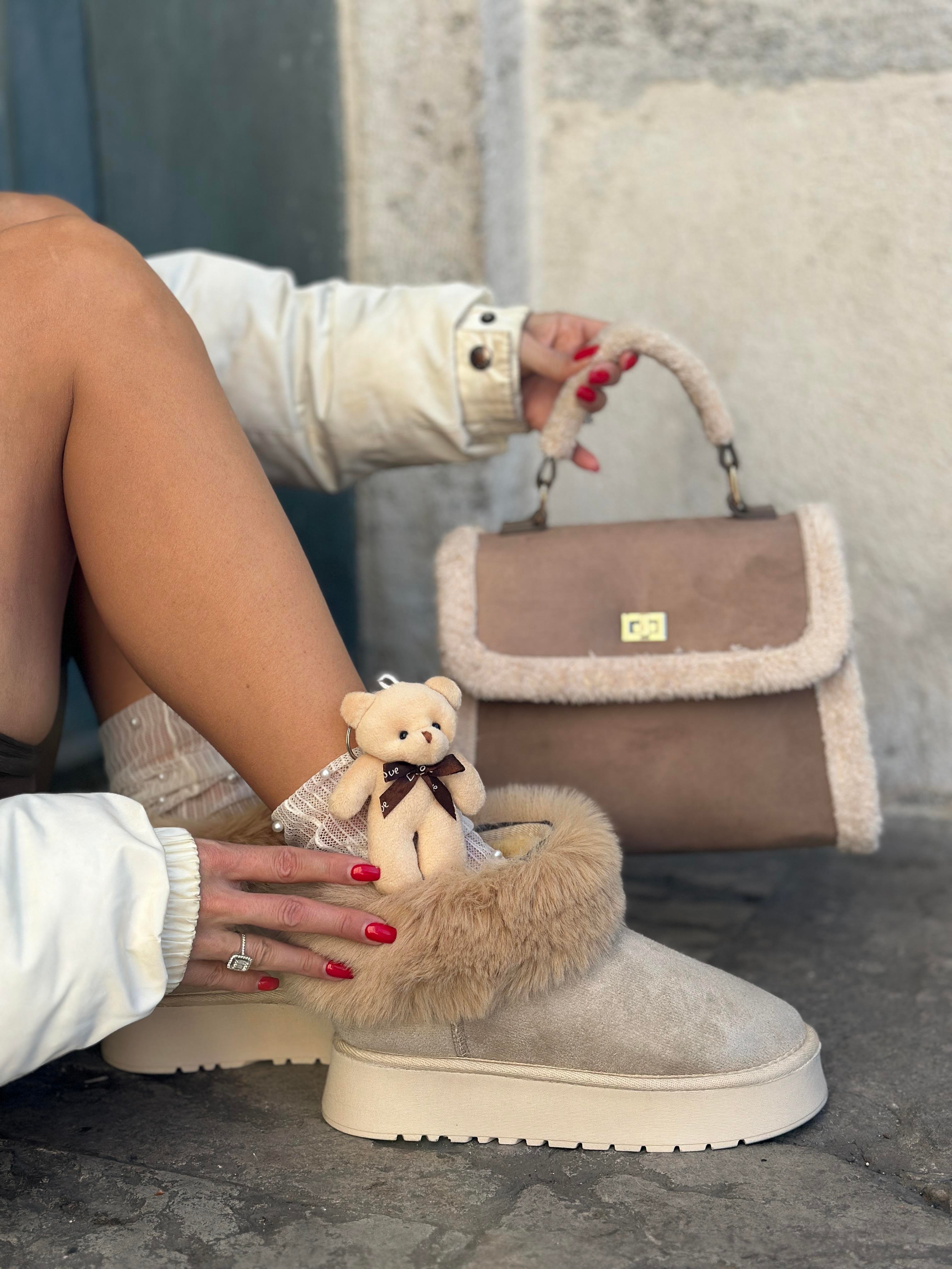 Poun Kadın Bot Nude - ANKLE BOOTS