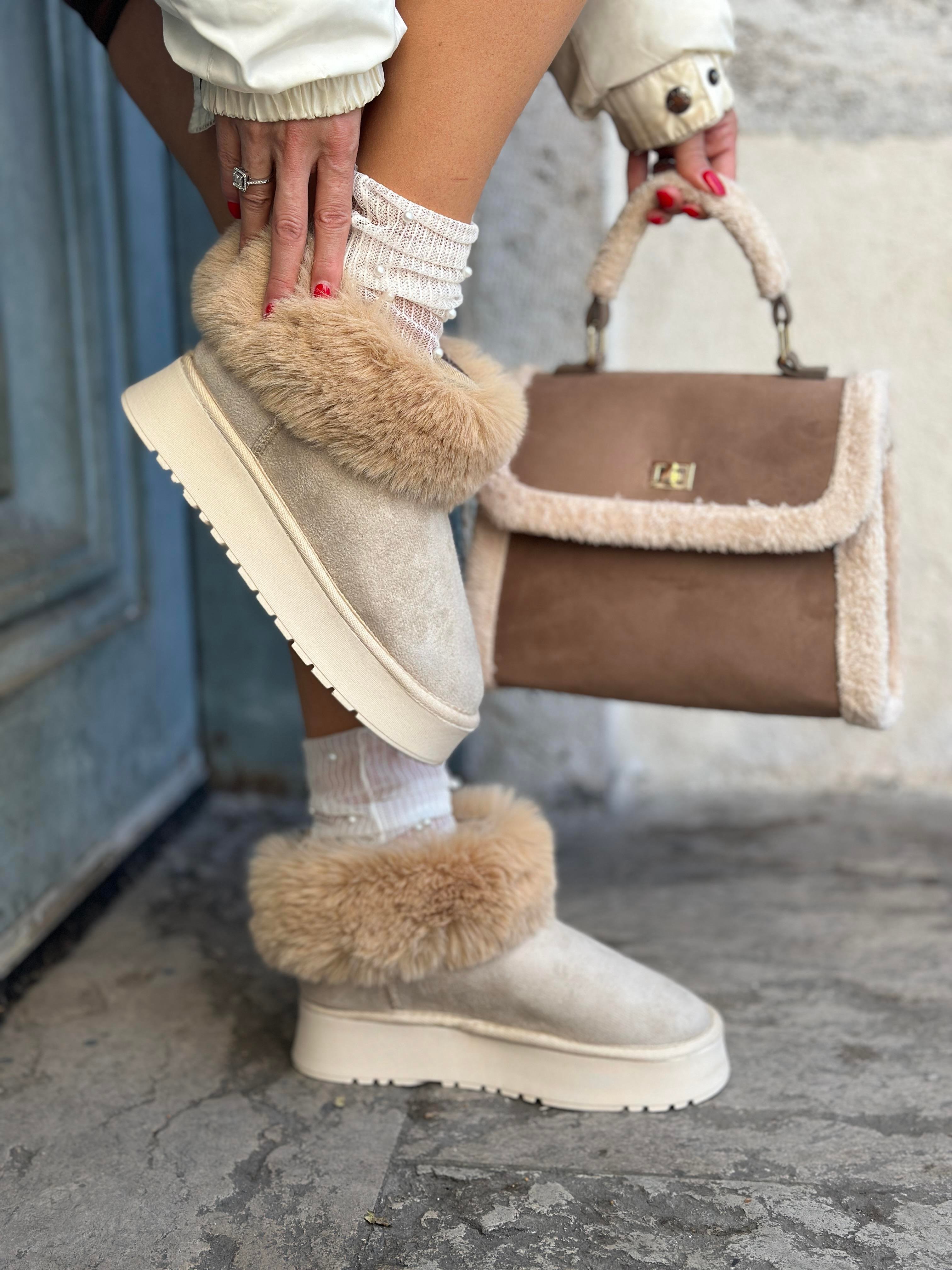 Poun Kadın Bot Nude - ANKLE BOOTS
