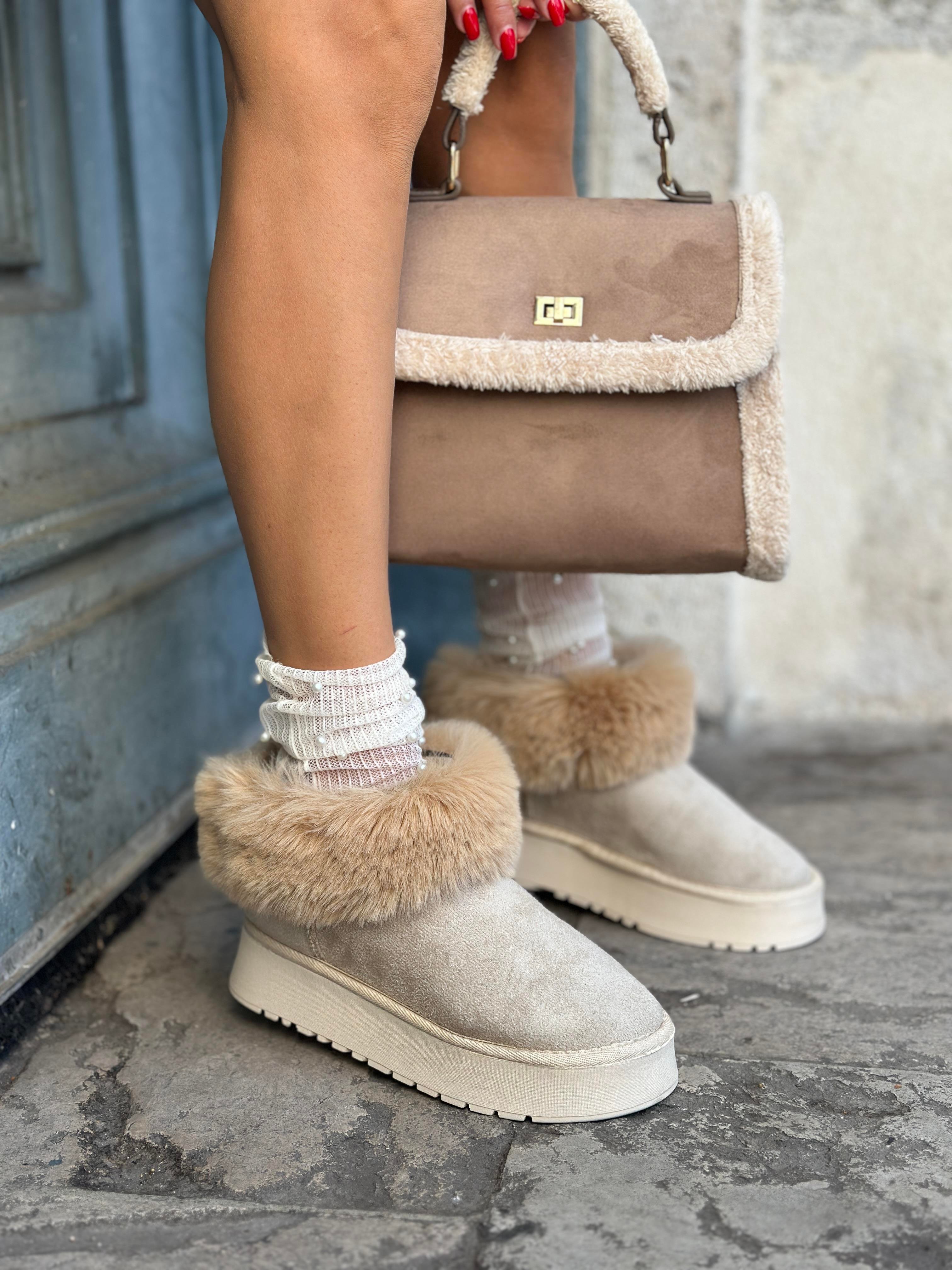 Poun Kadın Bot Nude - ANKLE BOOTS