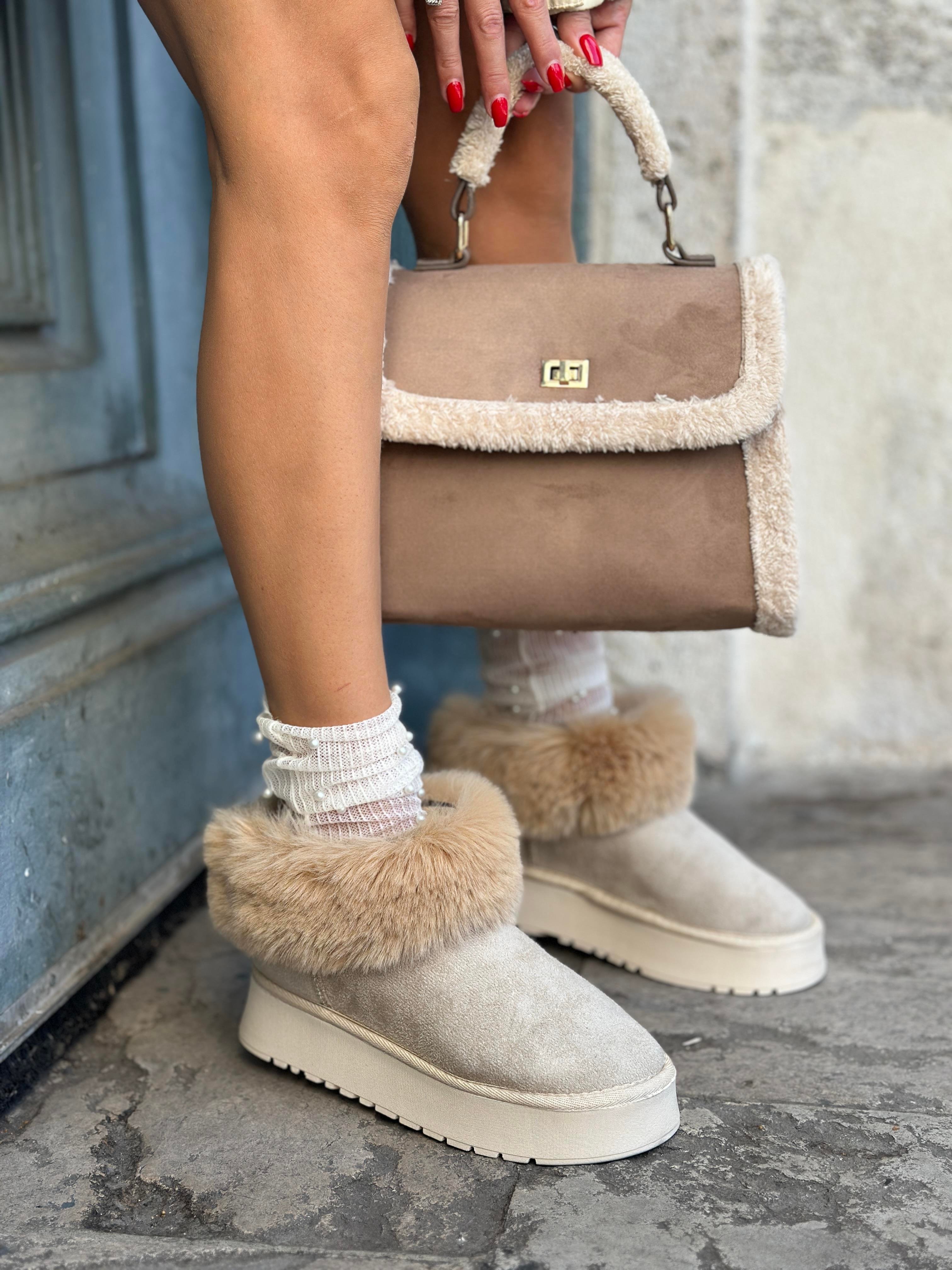 Poun Kadın Bot Nude - ANKLE BOOTS