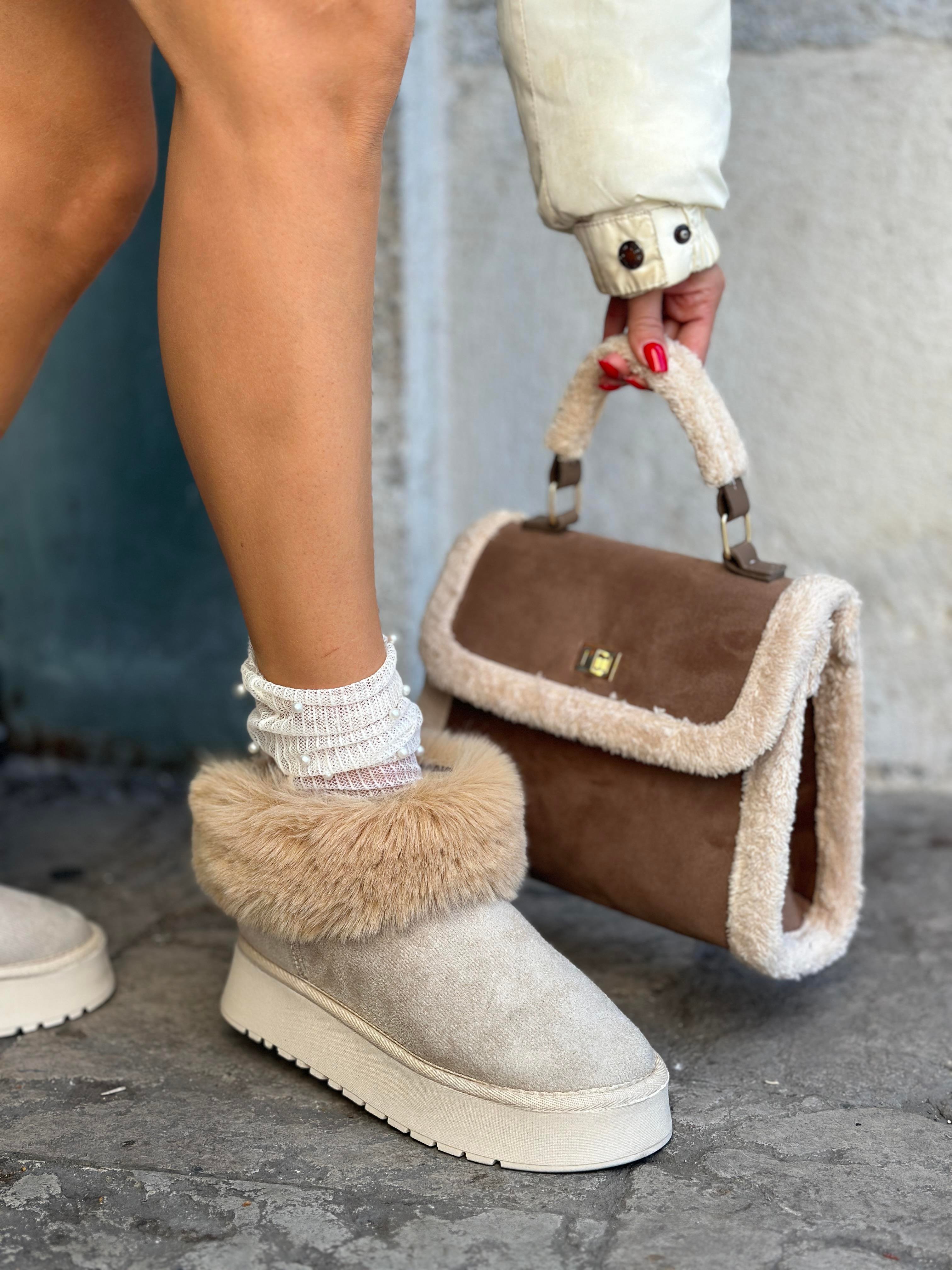 Poun Kadın Bot Nude - ANKLE BOOTS