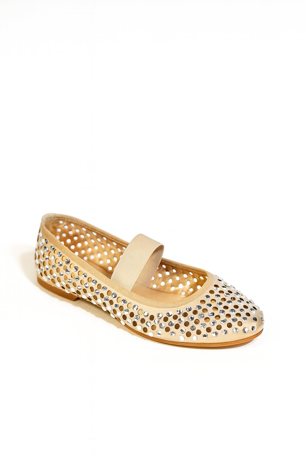 Raf Kristal Taşlı Babet Gold - Babet