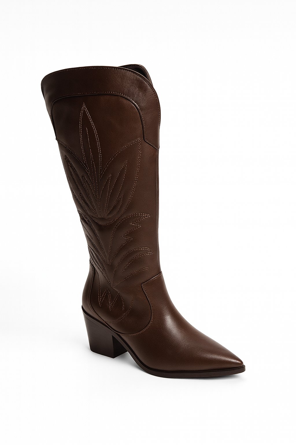 Ranch Kahverengi Deri Kovboy Çizmesi - Cowboy Çizme