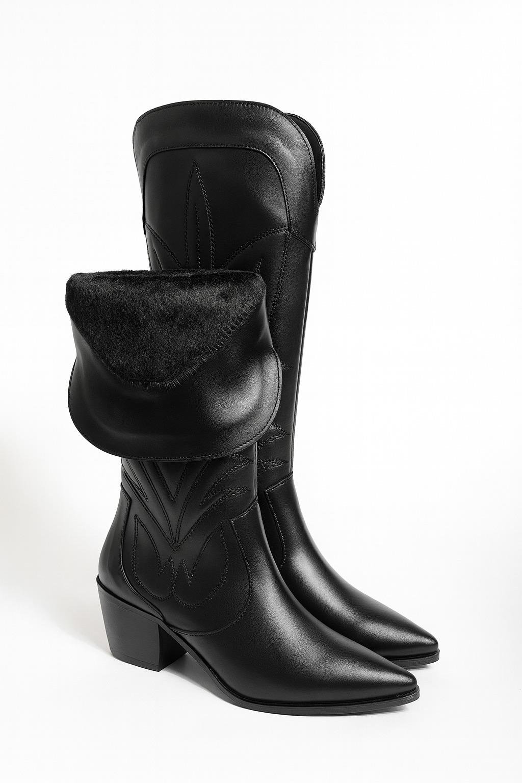 Ranch Kovboy Çizme Siyah - Cowboy Çizme