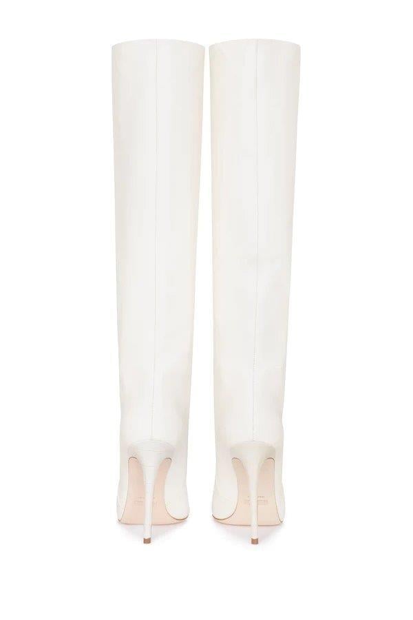 Rania Çizme Beyaz - Topuklu Çizme