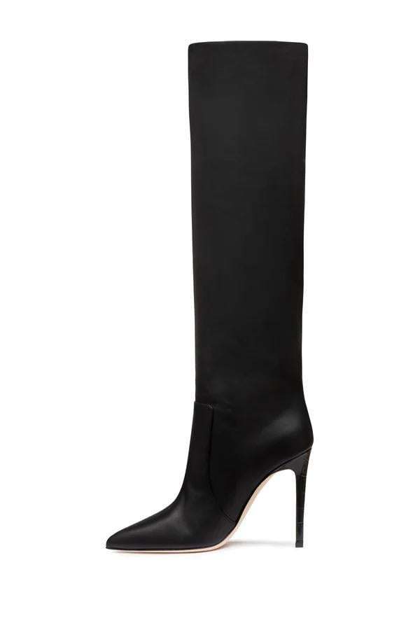 Rania Long Boot Black - Topuklu Çizme