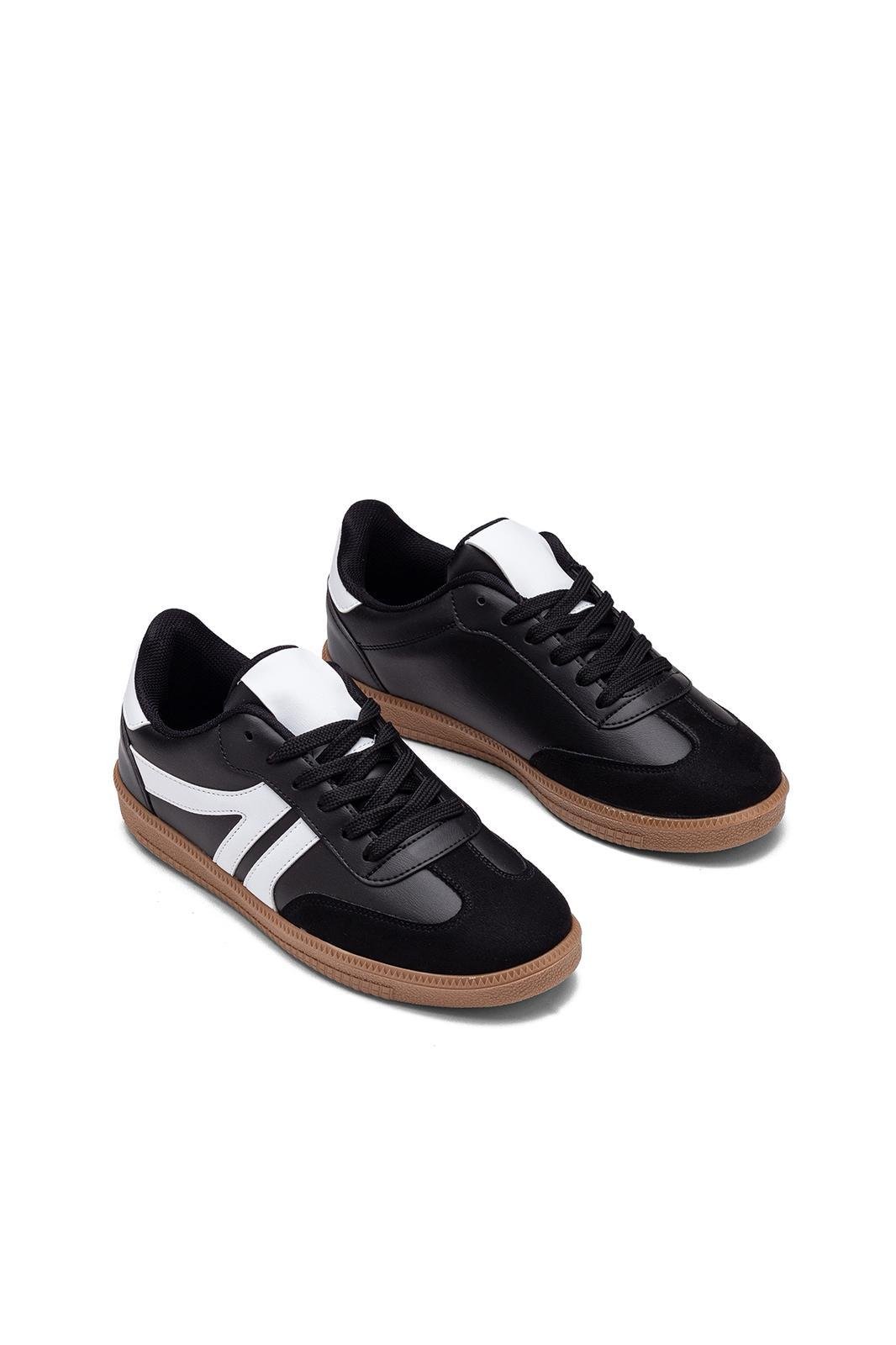 Retro Street Süet Spor Ayakkabı Siyah - 