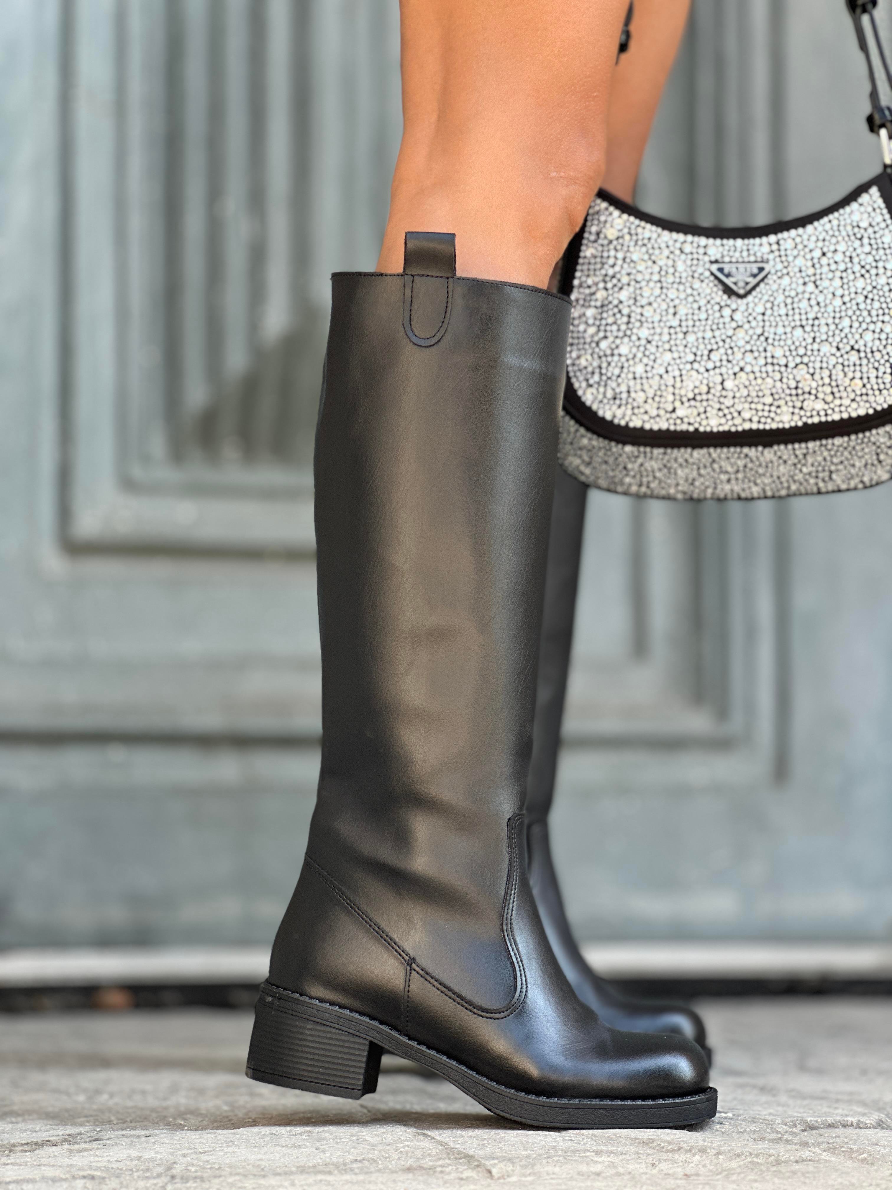 Rider Çizme Siyah - LONG BOOTS