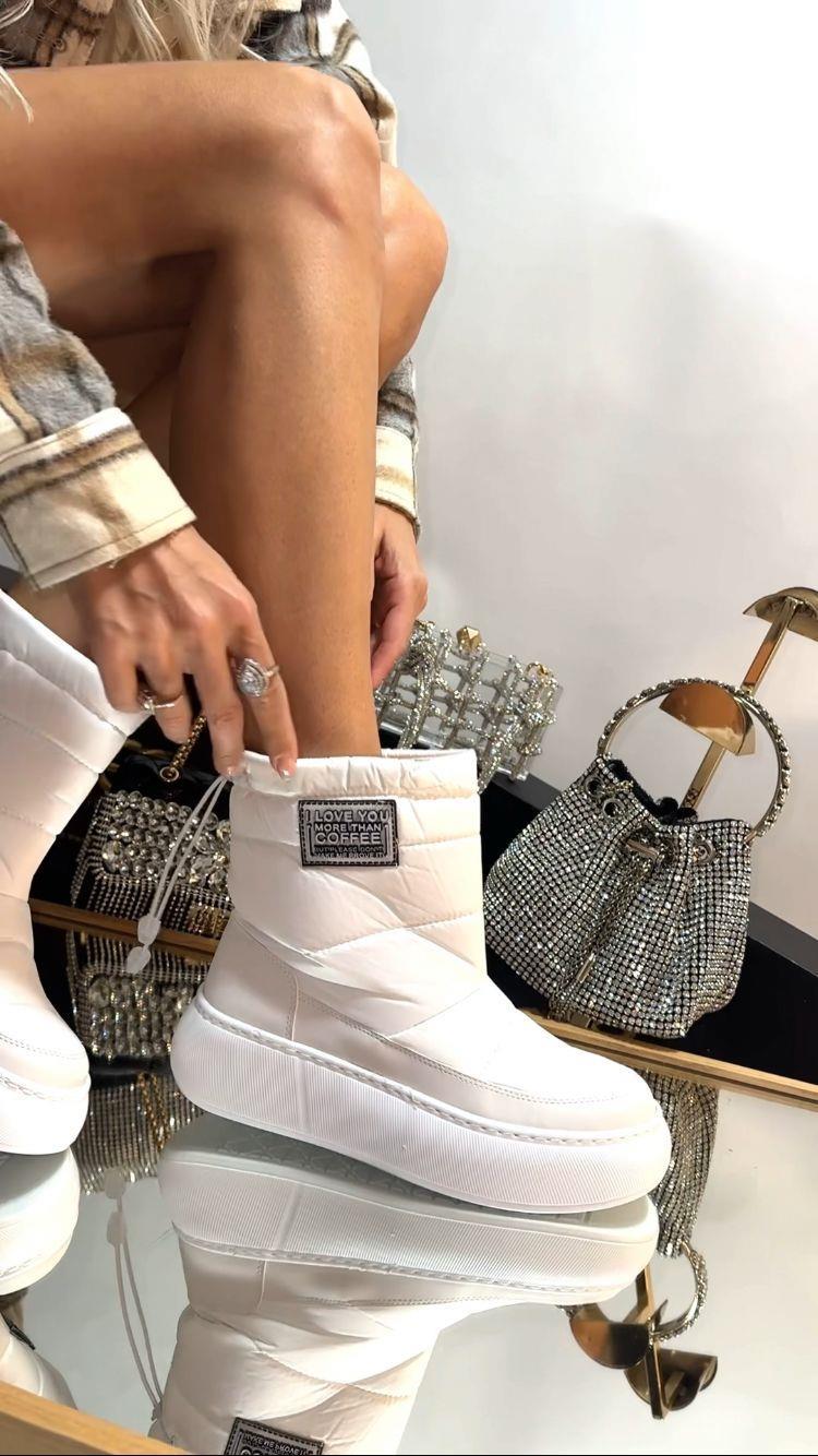 Rina Boots White - ANKLE BOOTS