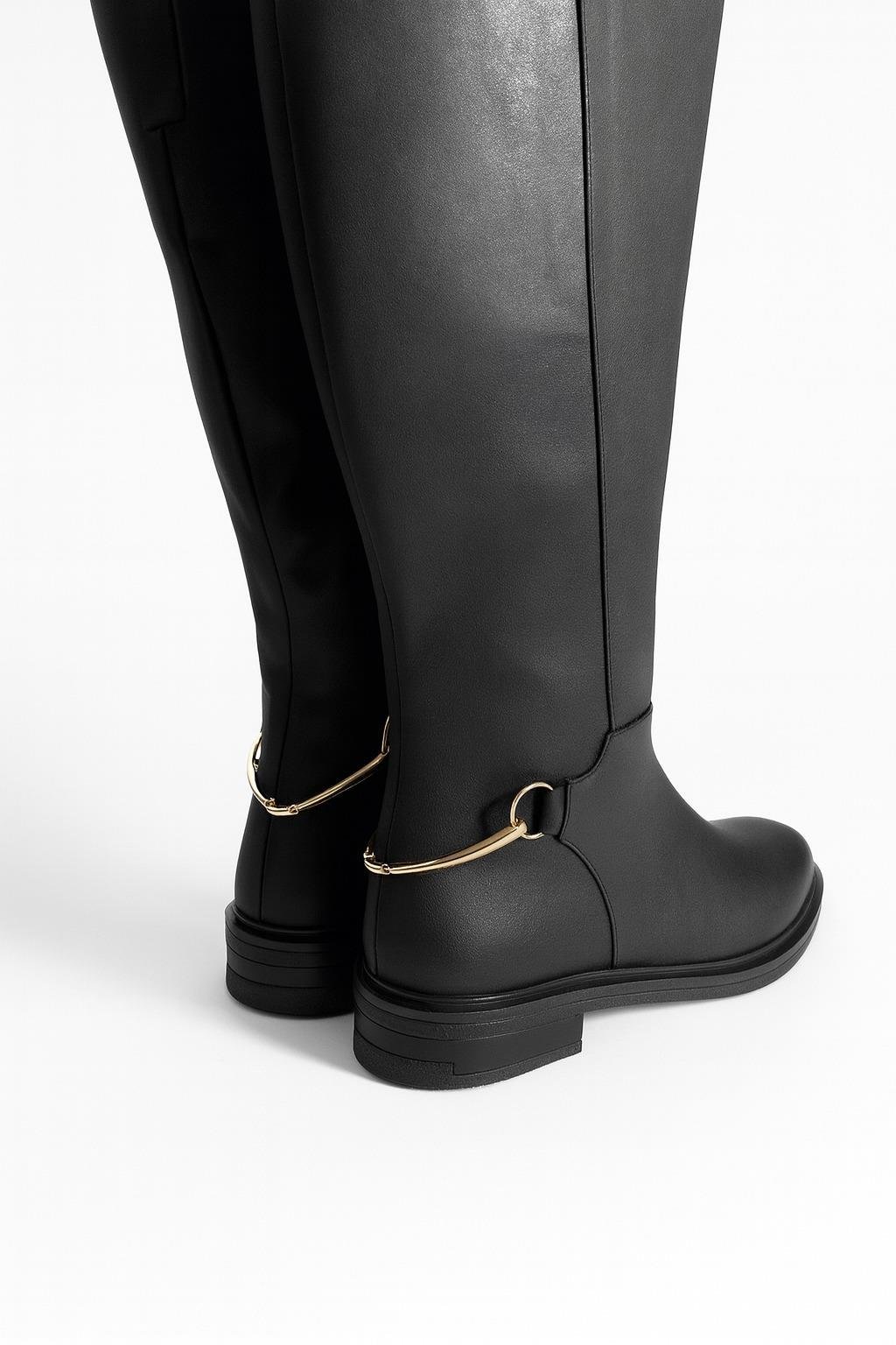 Royalop Çizme Siyah - Düz Çizme