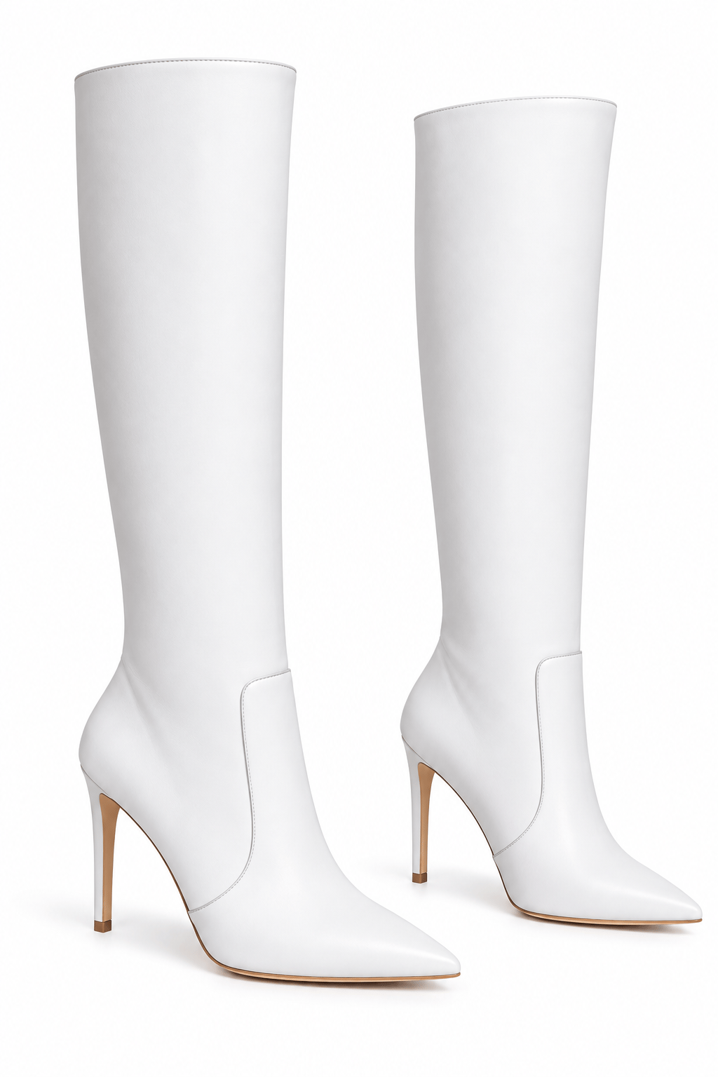 Ruby Long Boot White - Topuklu Çizme