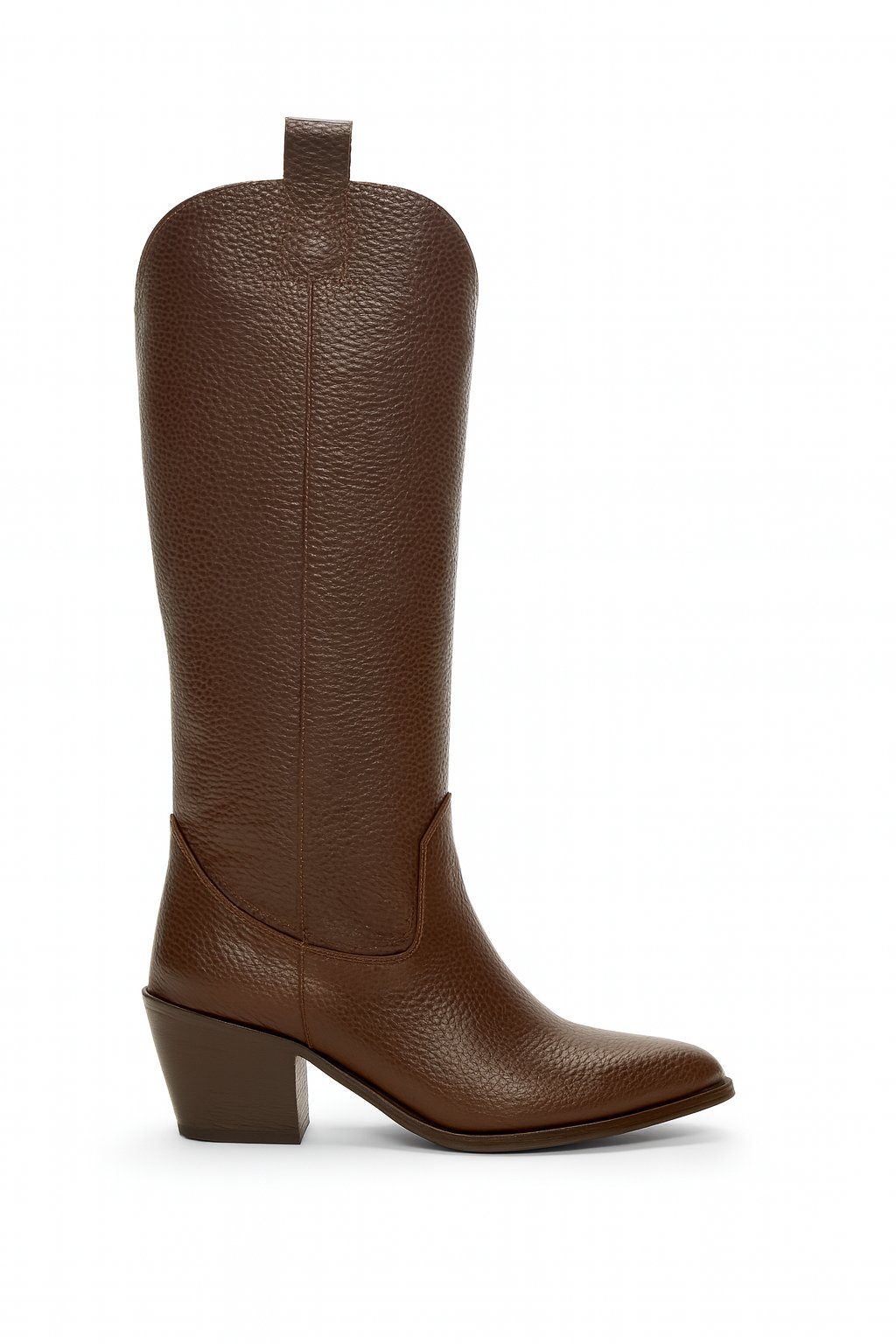 Ryan Hakiki Deri Kovboy Çizme Kahverengi - Cowboy Çizme