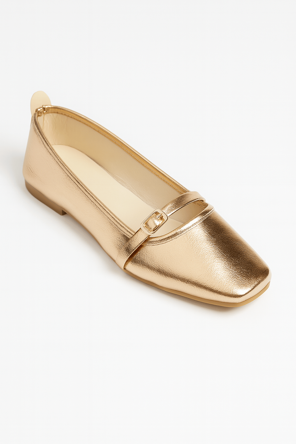 Sanda Düz Klasik Babet Gold - WOMAN SHOES