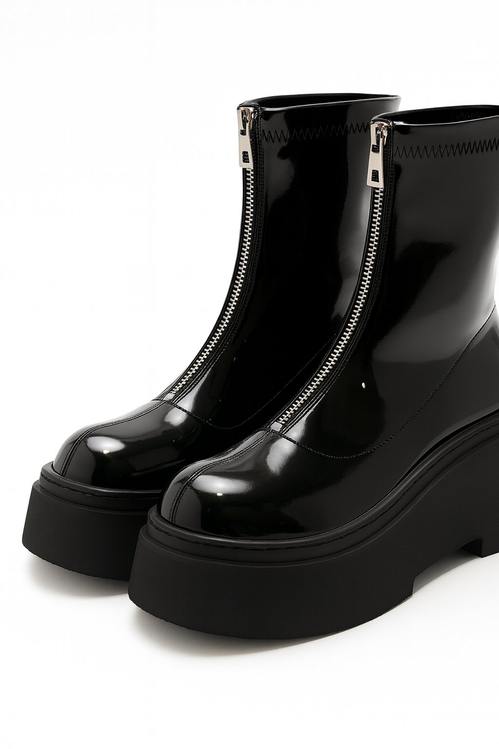 Sandinap Rugan Yüksek Taban Bot Siyah - 