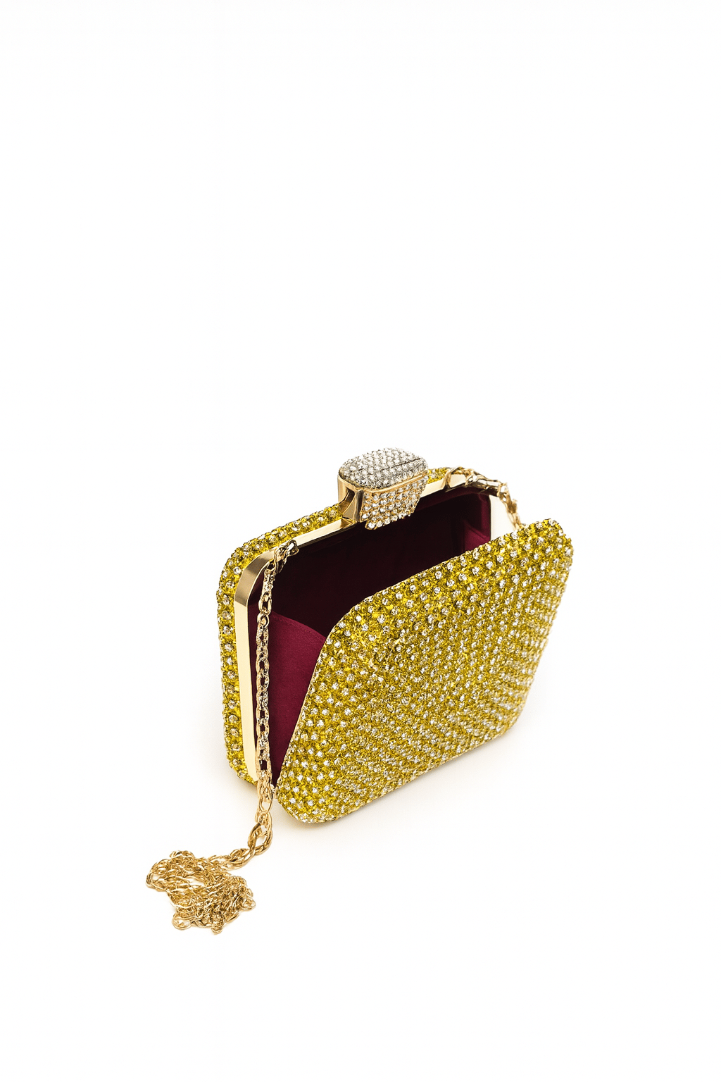 Serafi Kristal Çanta Gold - 