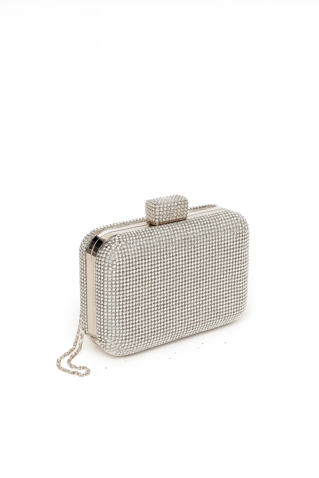 Serafi Kristal Çanta Gümüş - 