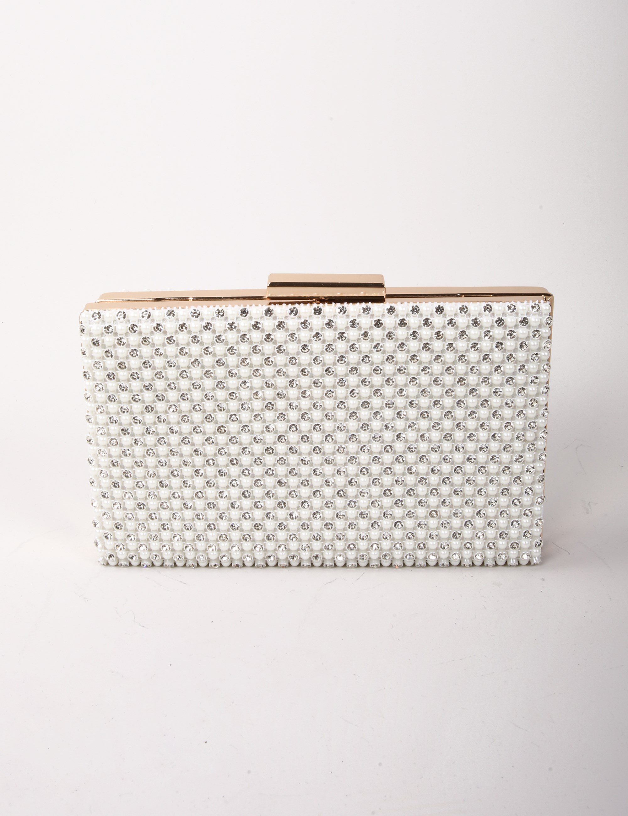 Serena Kristal Taşlı Beyaz Çanta - Bags