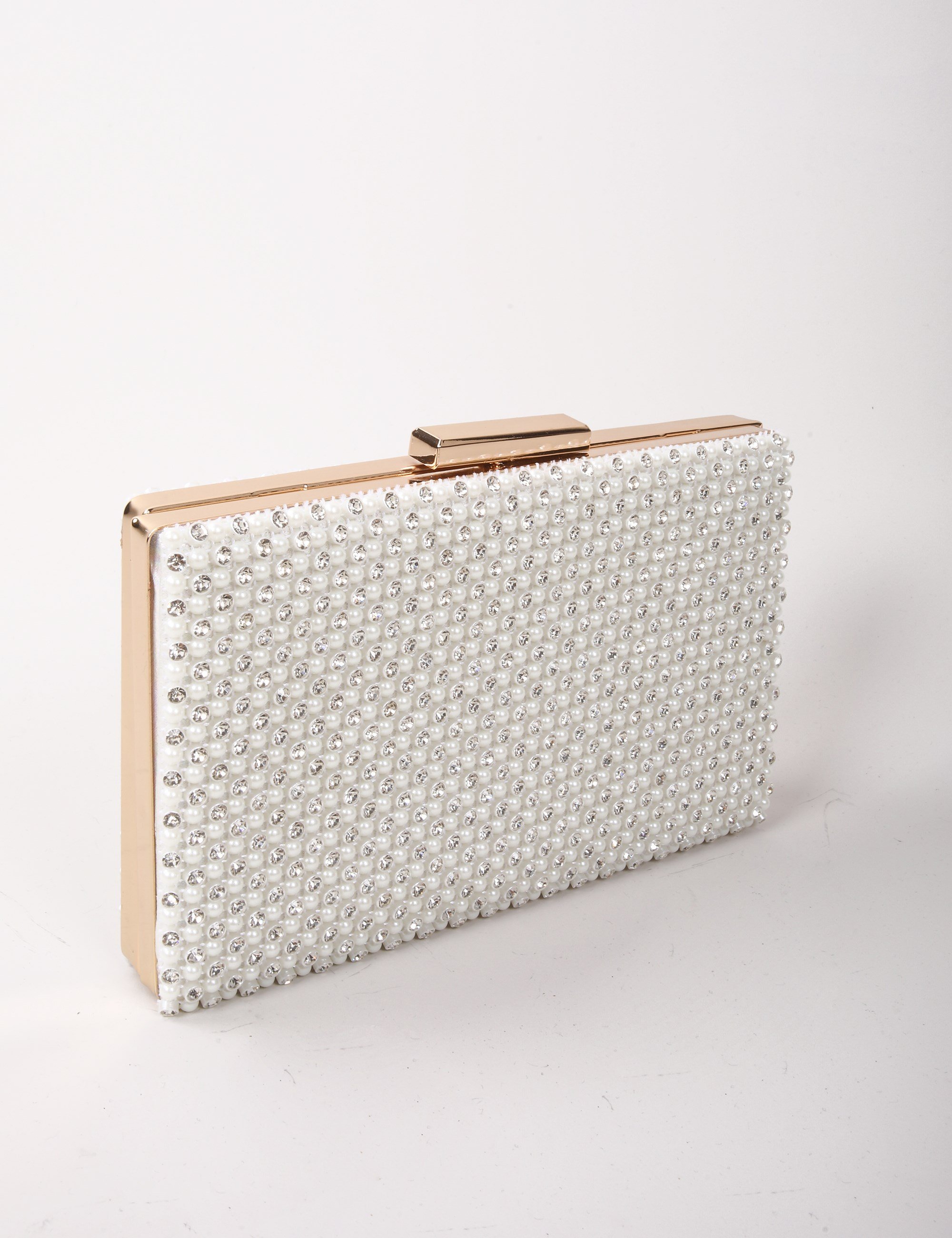 Serena Kristal Taşlı Beyaz Çanta - Bags