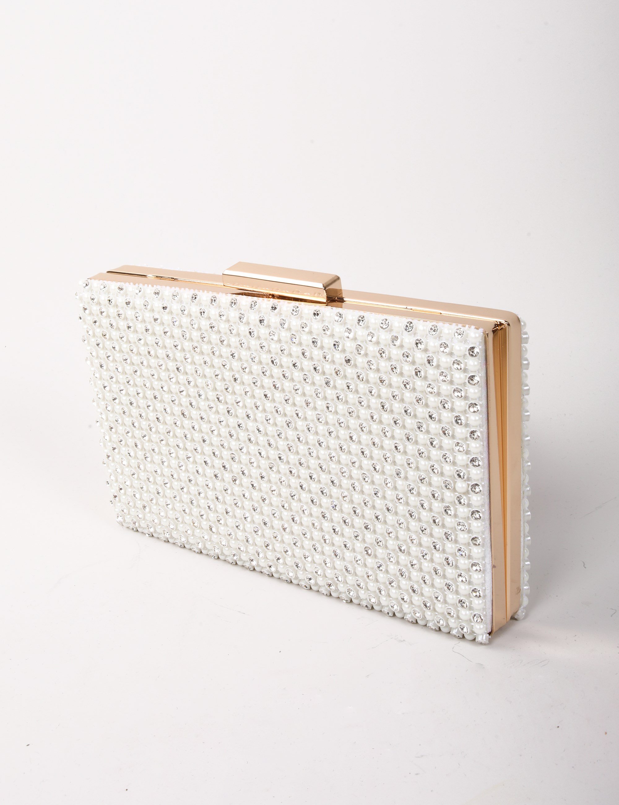 Serena Kristal Taşlı Beyaz Çanta - Bags