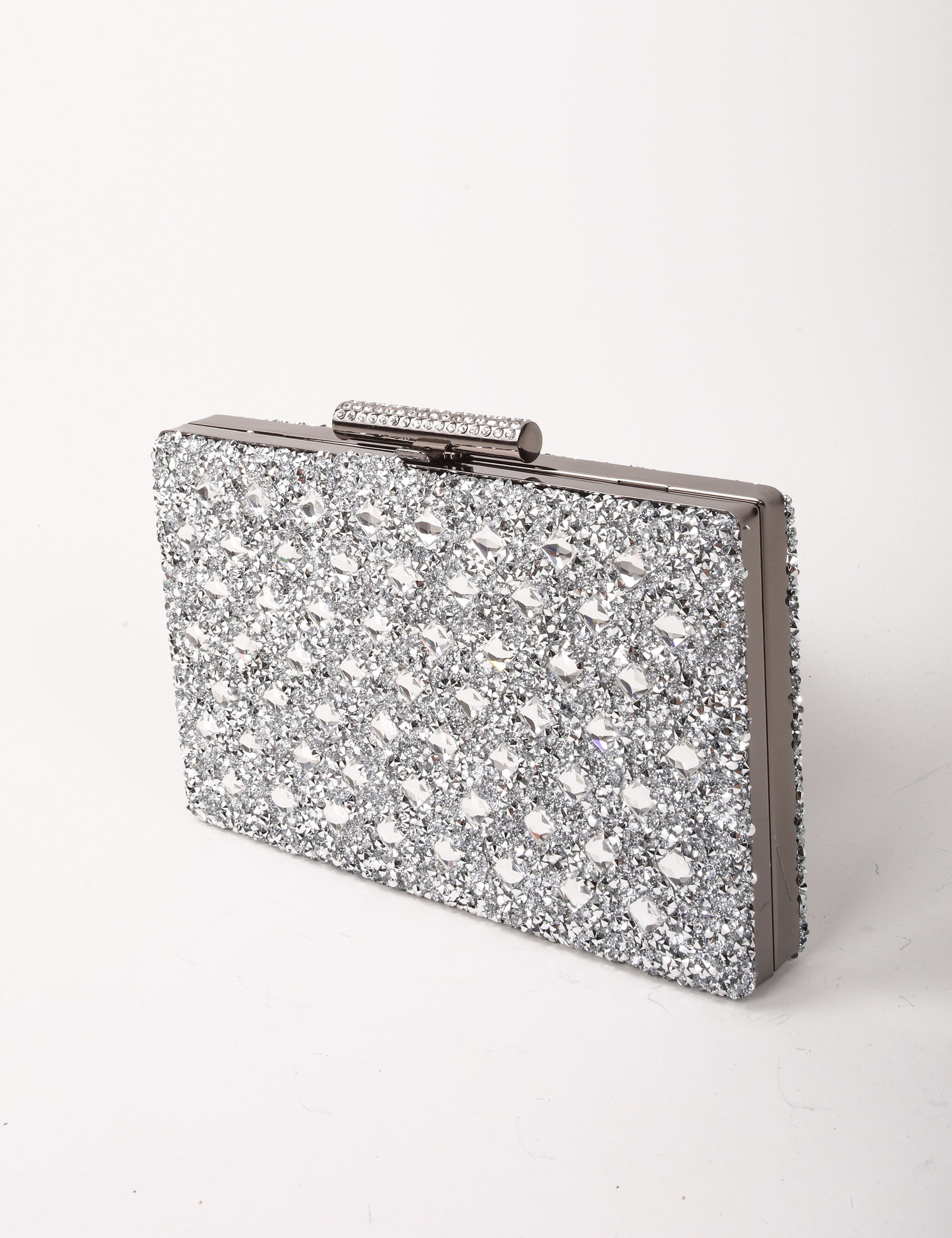 Serena Kristal Taşlı Gümüş Çanta - Çanta