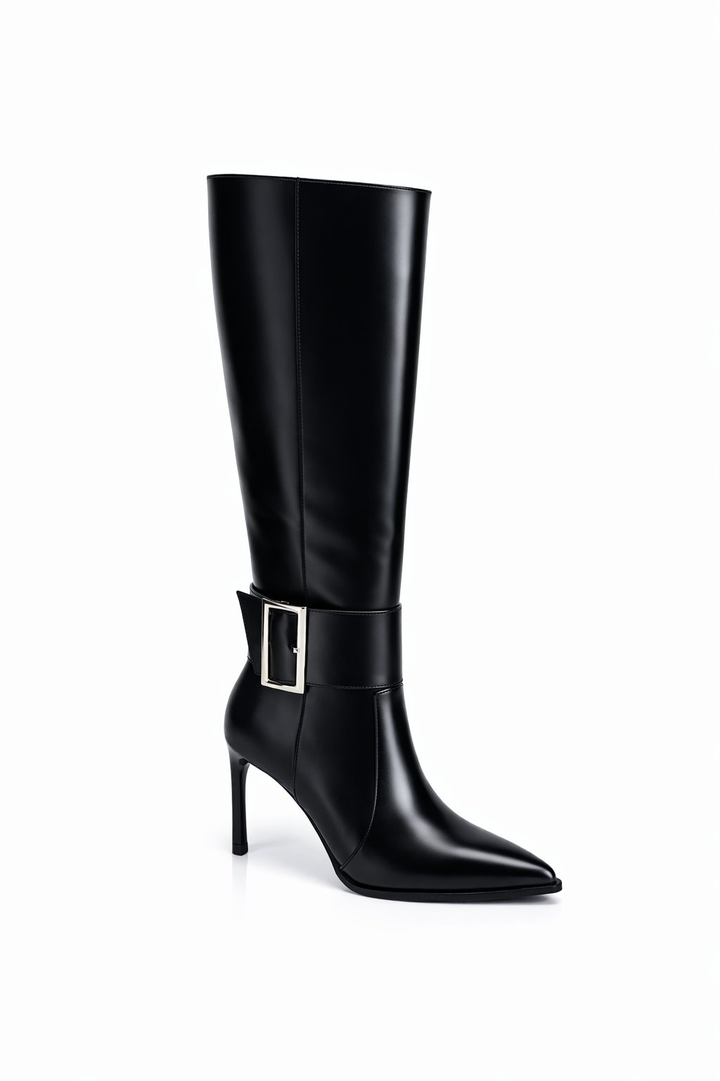 Serry İnce Topuklu Çizme Siyah - Topuklu Çizme