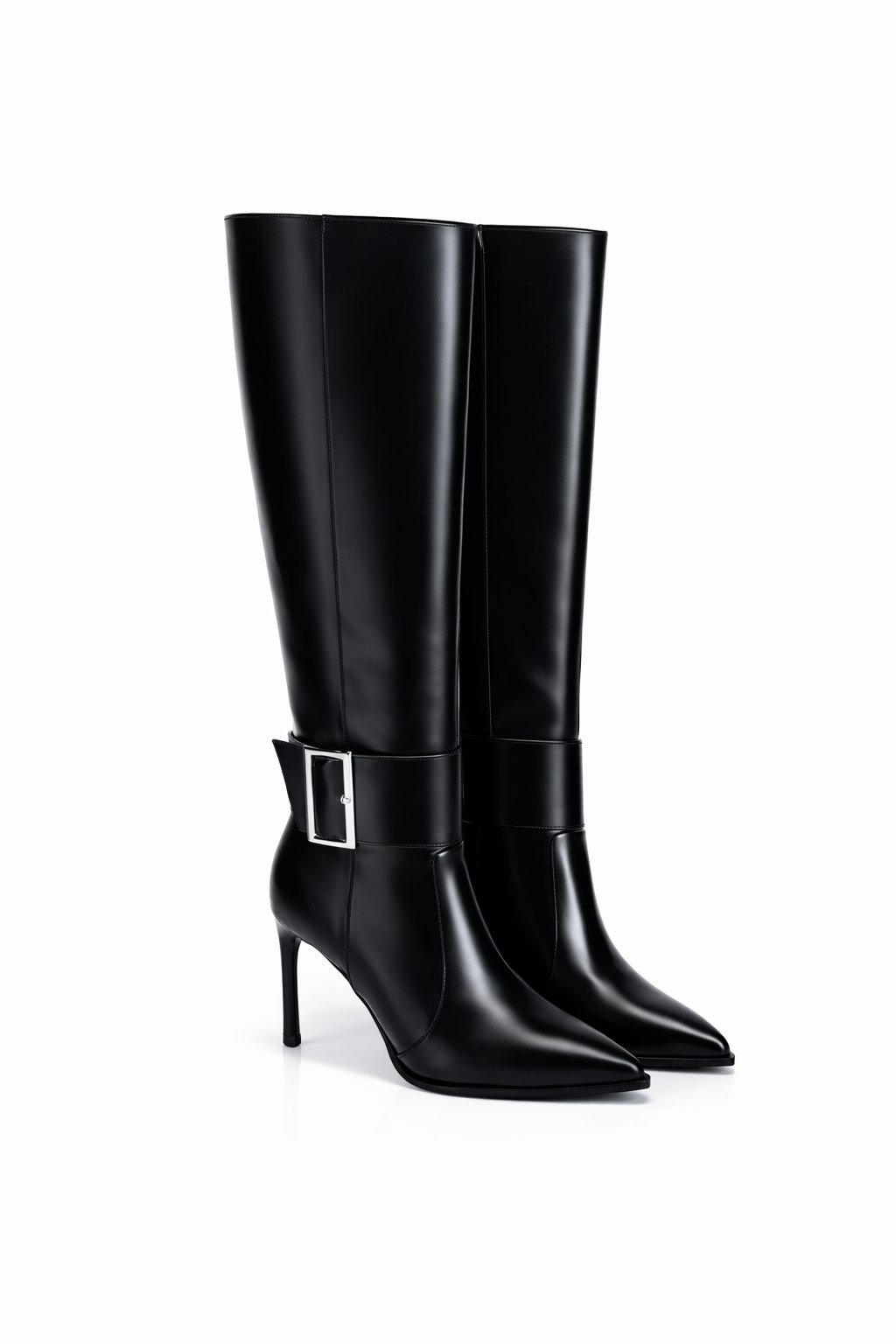 Serry İnce Topuklu Çizme Siyah - Topuklu Çizme