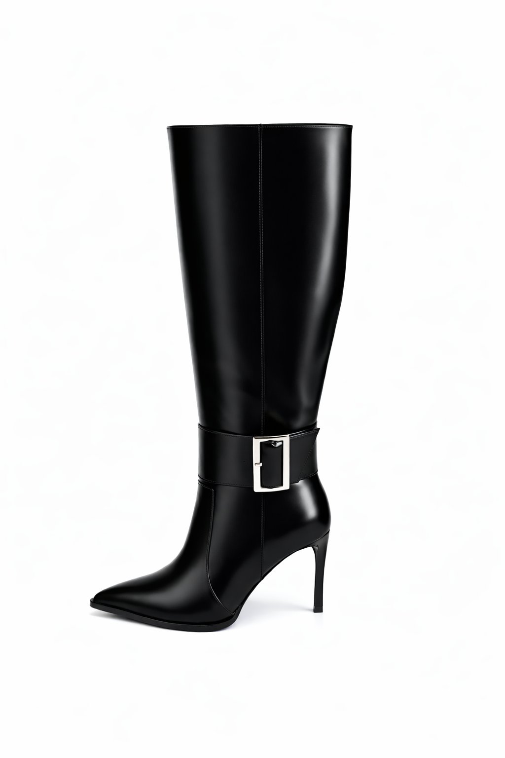 Serry İnce Topuklu Çizme Siyah - Topuklu Çizme
