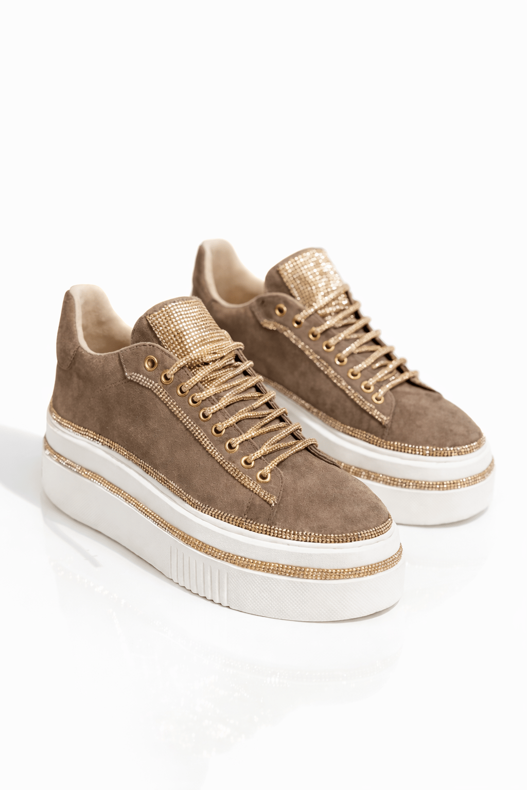 Sevily Süet Spor Ayakkabı Kahverengi - Spor Ayakkabı