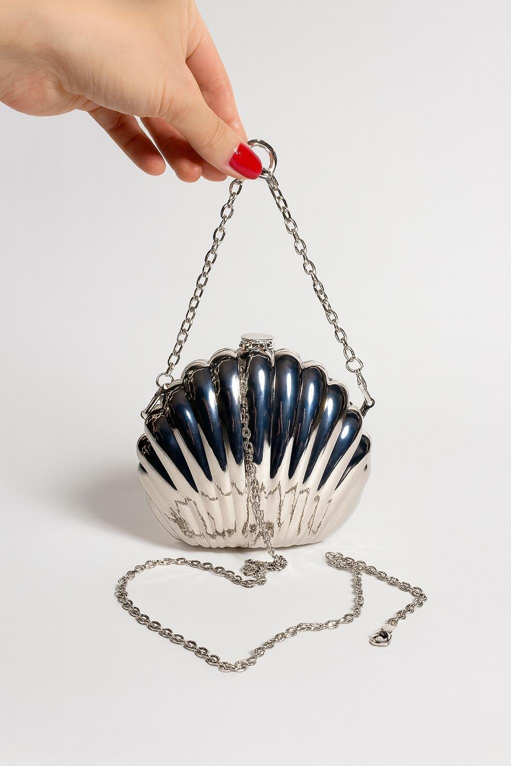 Shellse Çanta Siyah Beyaz - Çanta