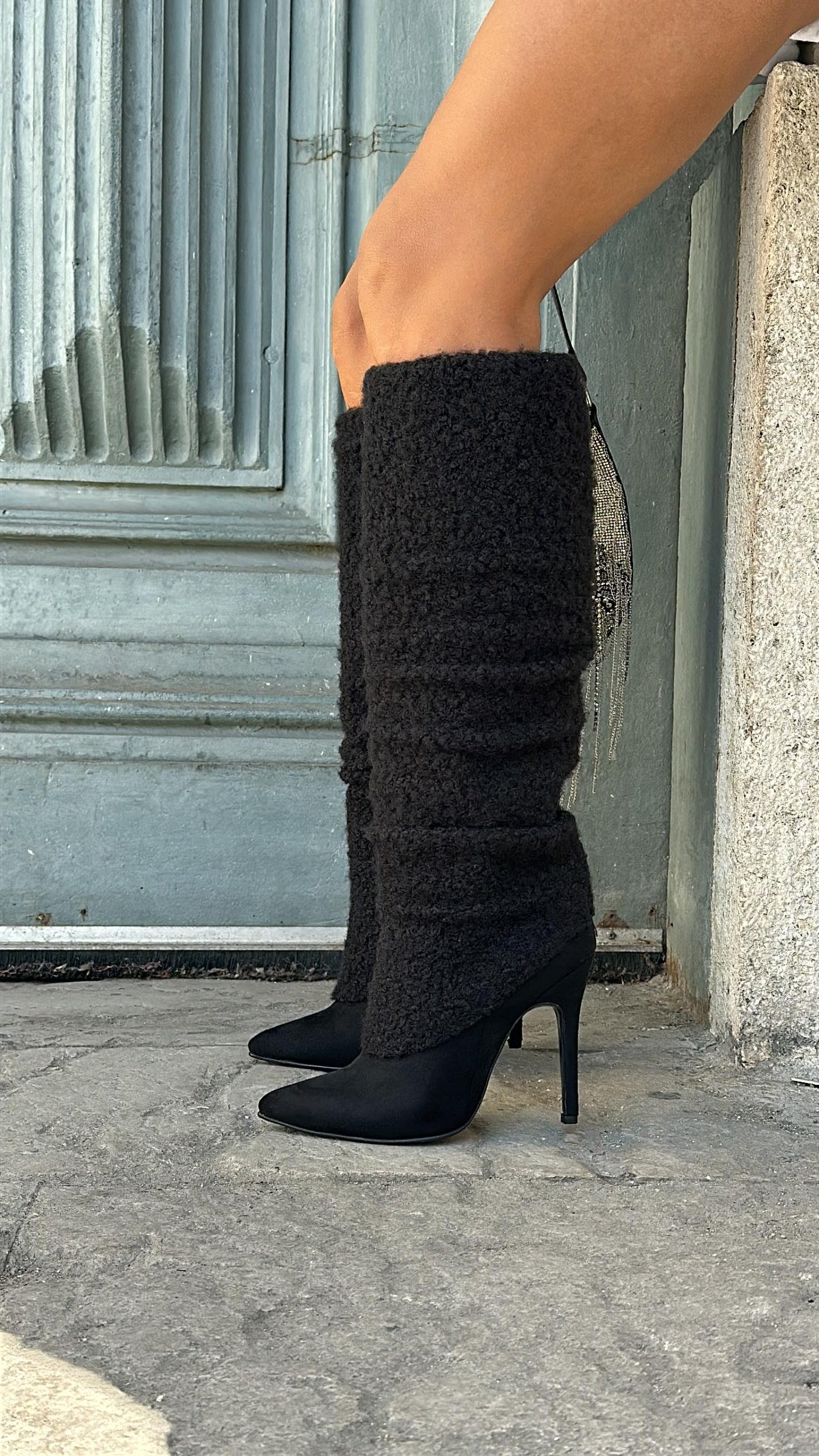 Shupe Süet Çizme Siyah - ÇİZME