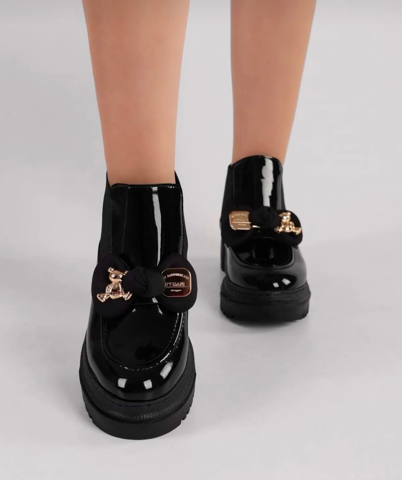 Sirela Rugan Loafer Siyah - KADIN AYAKKABI