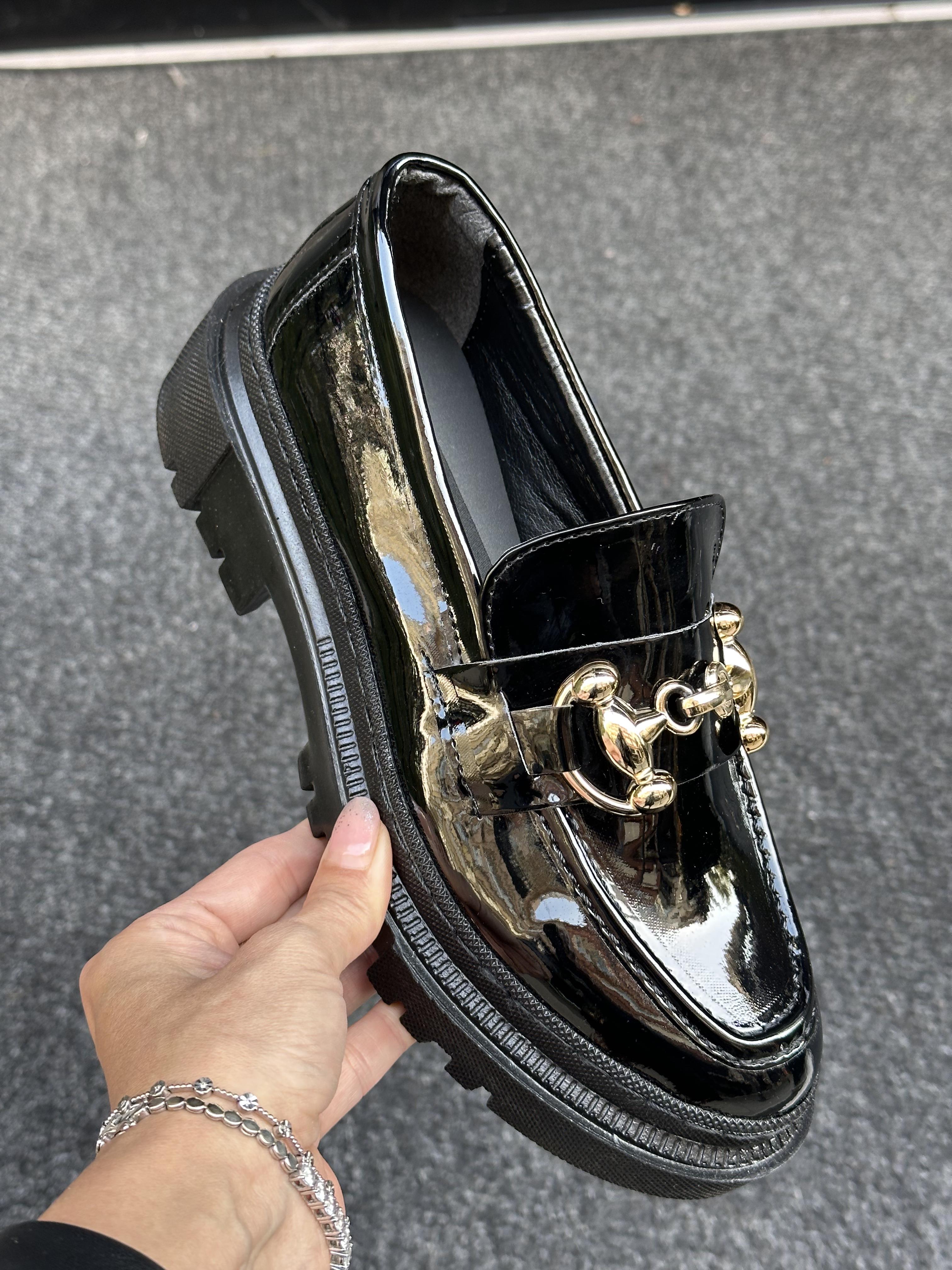 Soula Rugan Loafer Siyah - KADIN AYAKKABI
