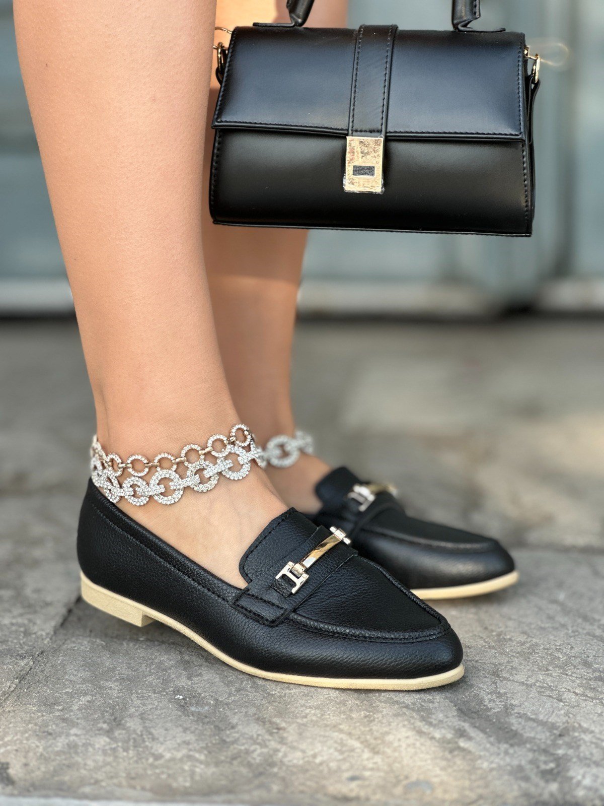 Suje Babet Siyah - Düz Babet