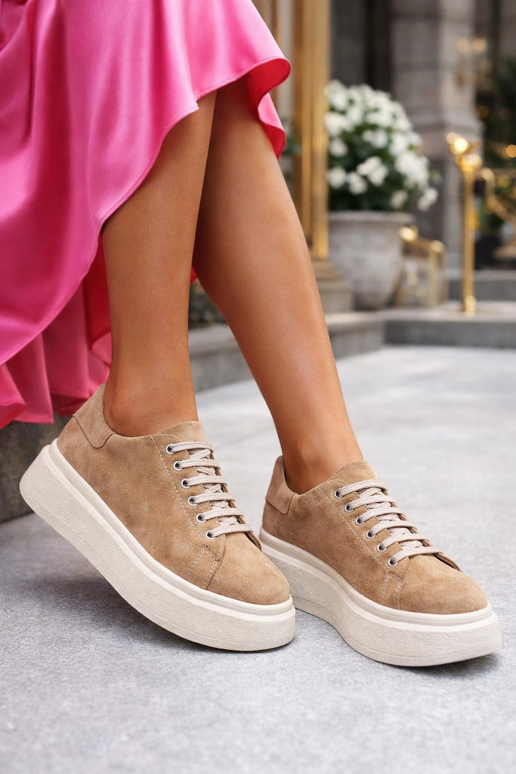 Suli Spor Ayakkabı Kahverengi - Spor Ayakkabı